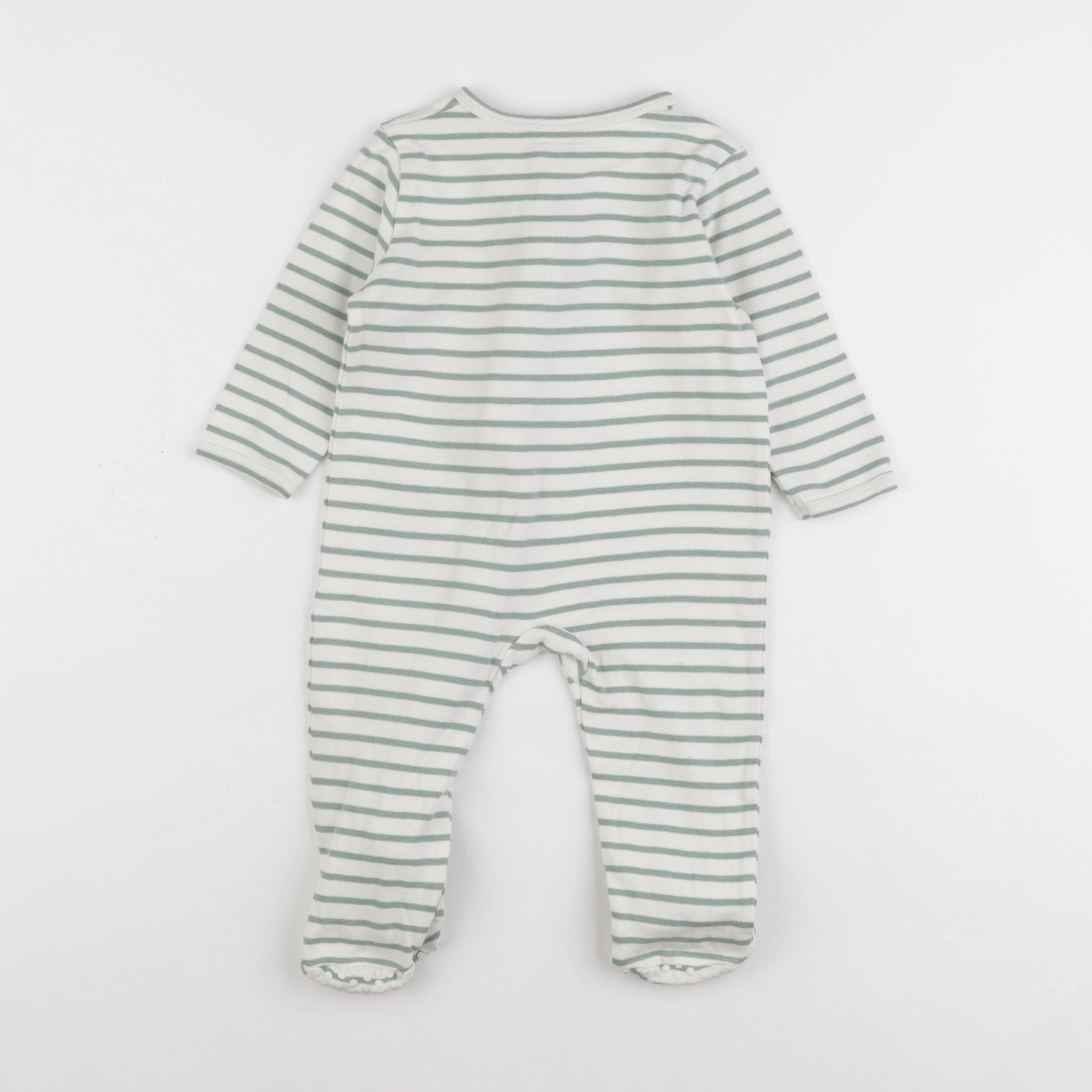 Vertbaudet - pyjama coton vert - 18 mois