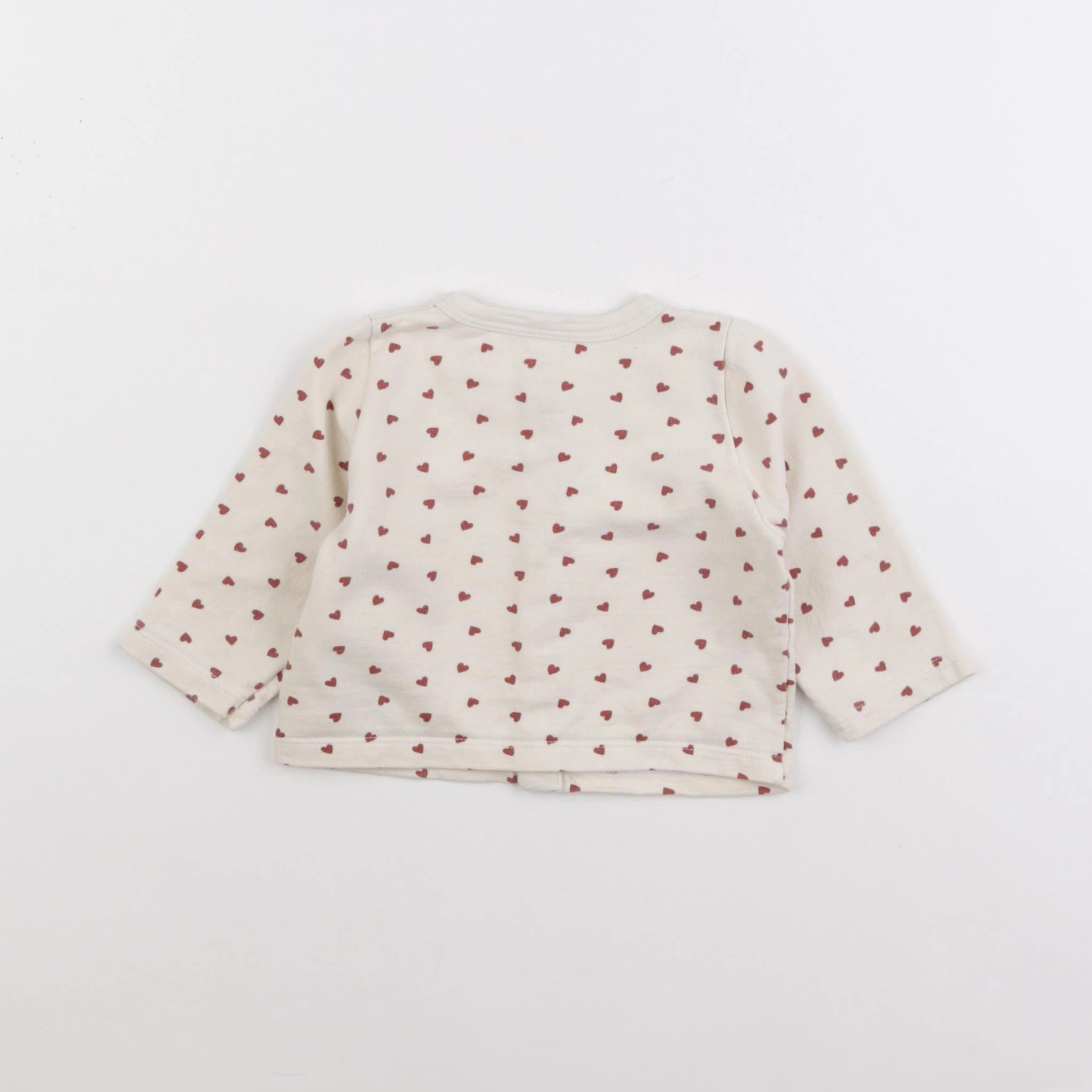 Petit Bateau - gilet beige - 6 mois