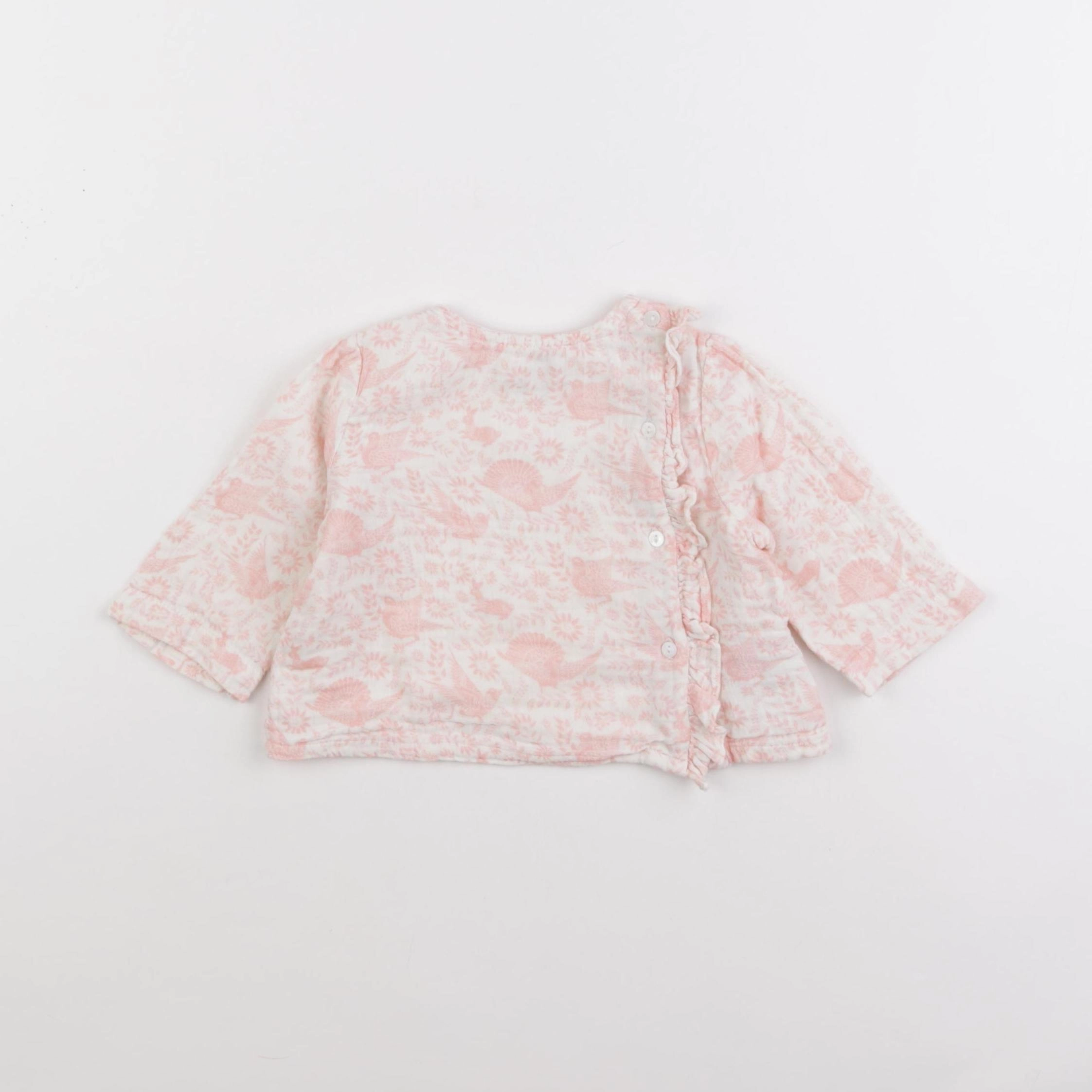 Cyrillus - blouse rose - 6 mois