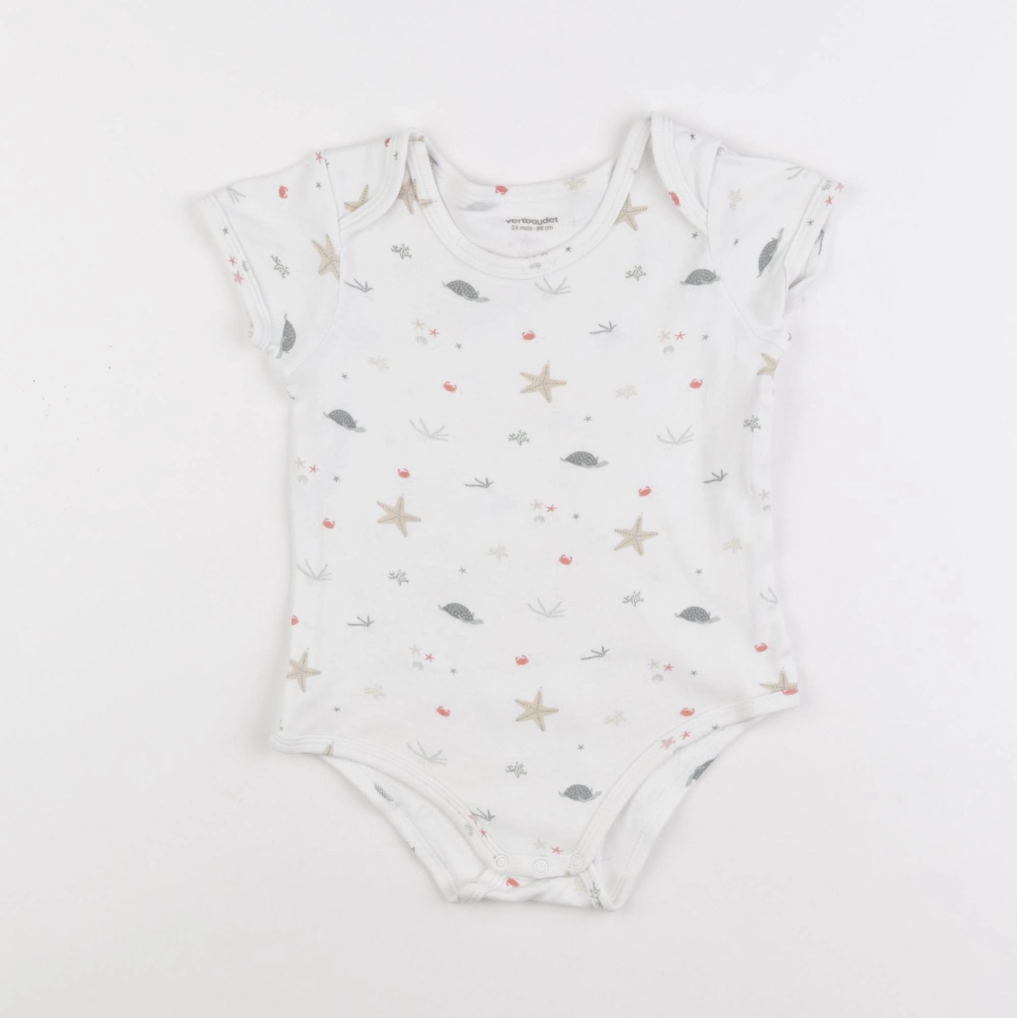 Vertbaudet - body blanc - 24 mois