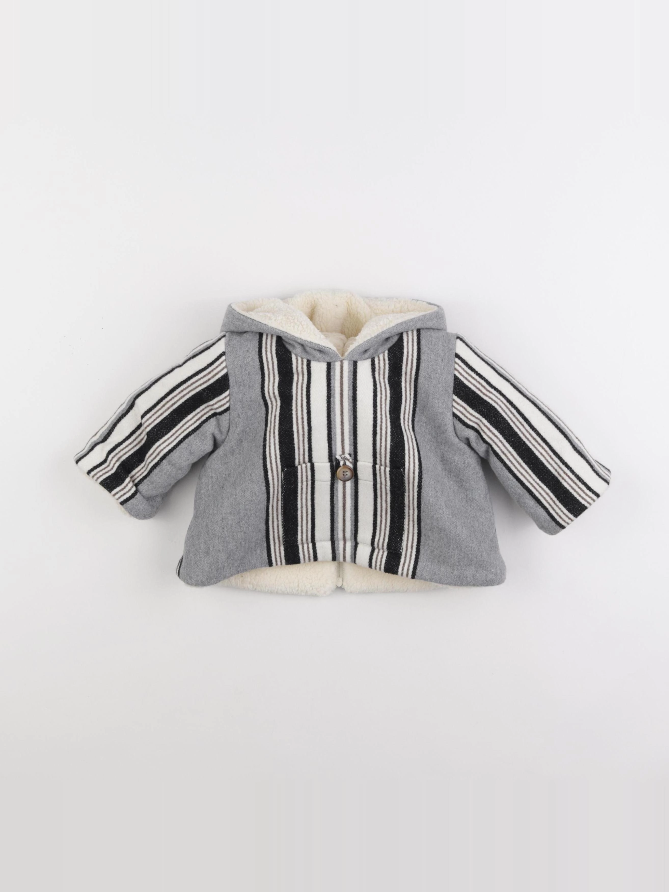 Bonton - burnou gris - 6 mois