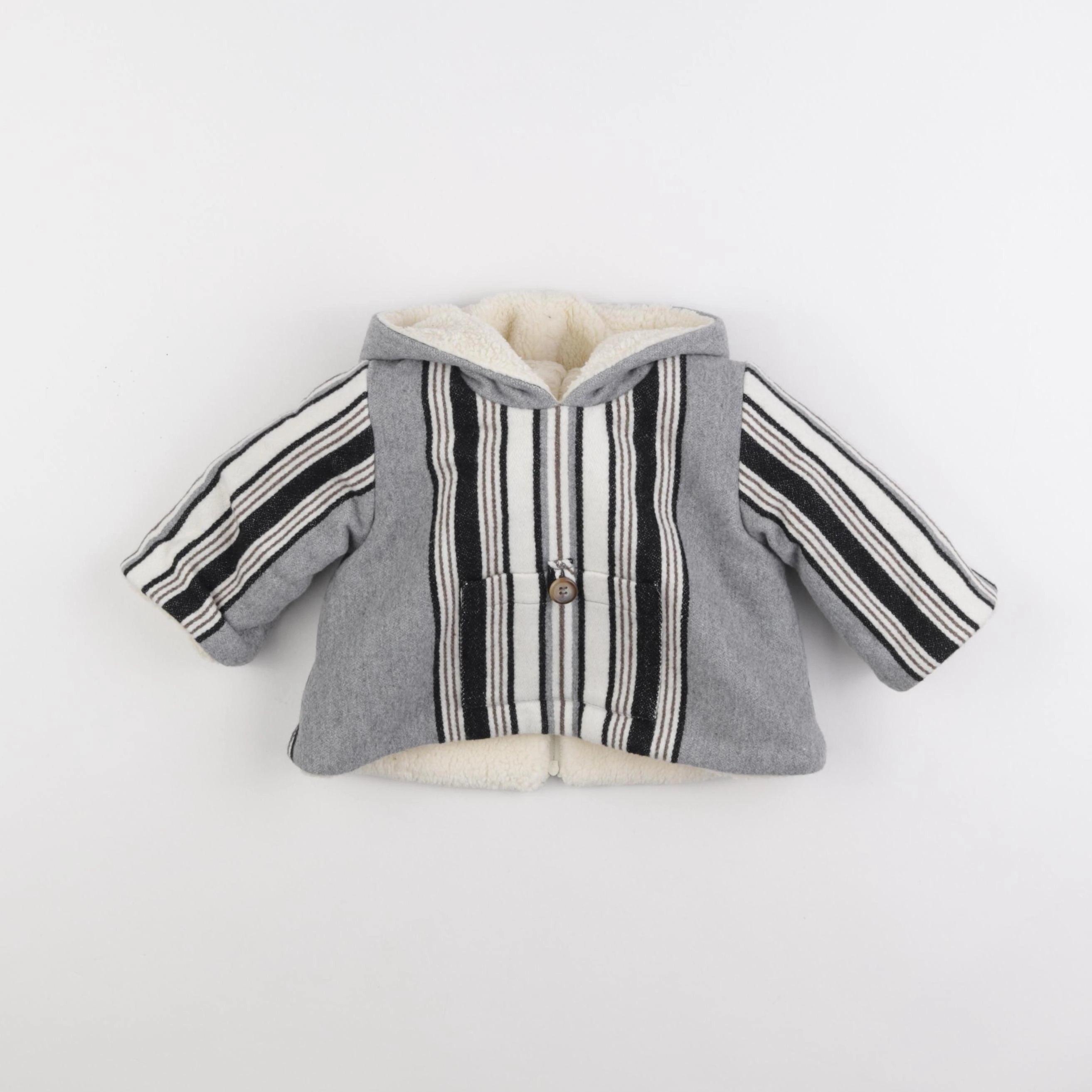 Bonton - burnou gris - 6 mois