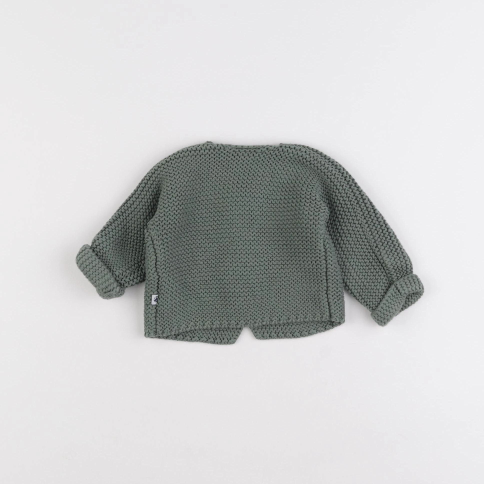 Petit Bateau - gilet vert - 3 mois