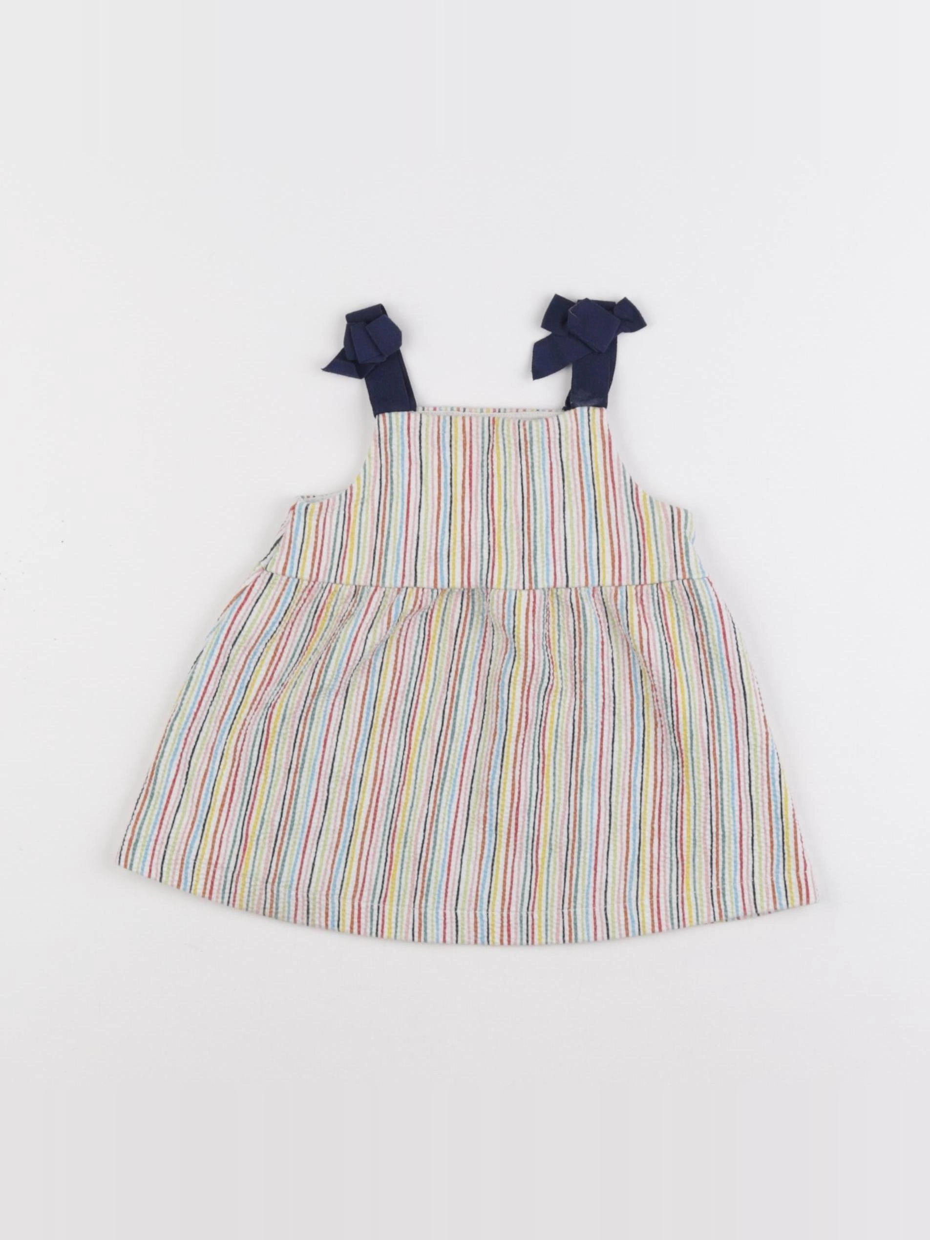 Zara - robe multicolore - 6/9 mois