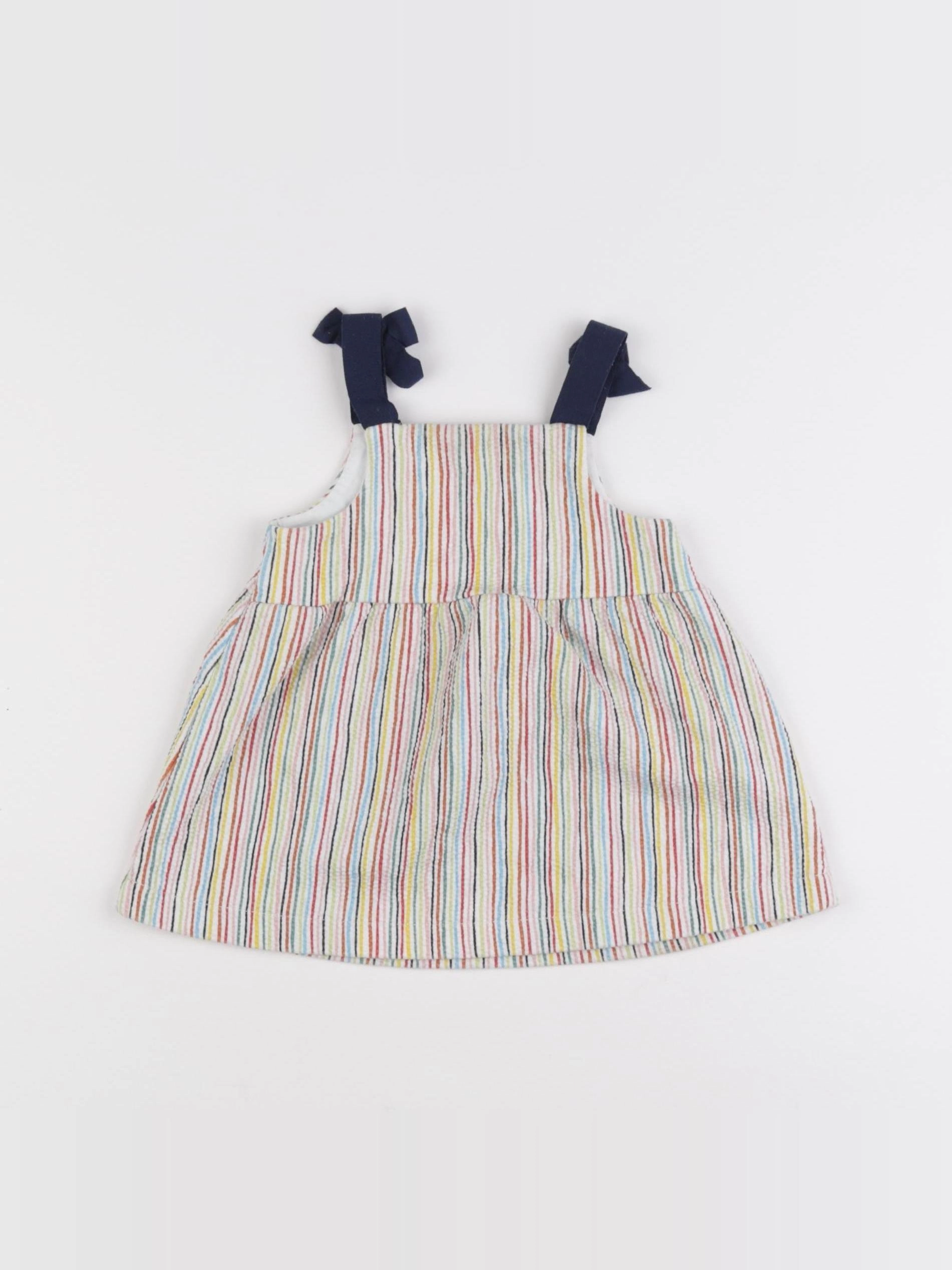 Zara - robe multicolore - 6/9 mois