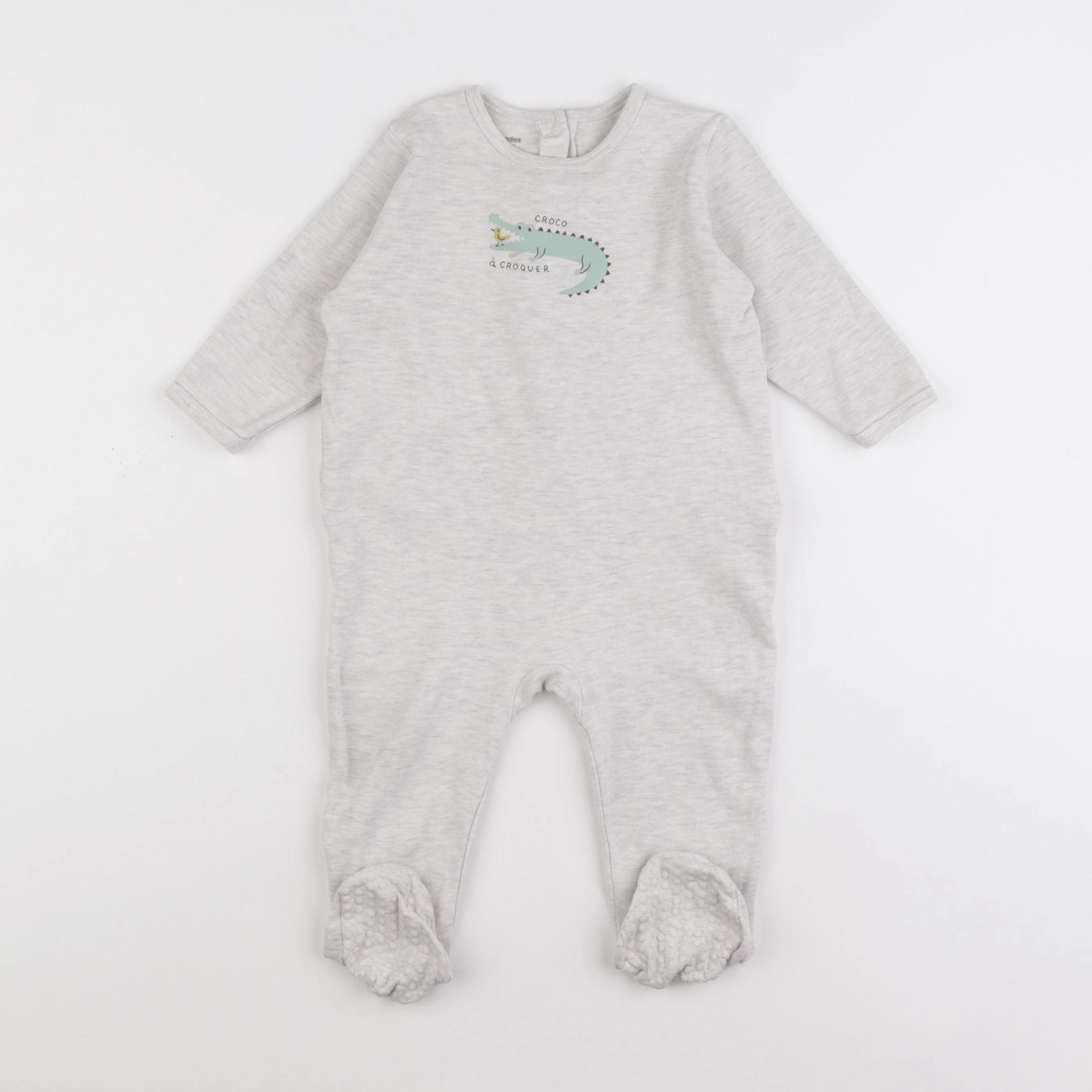 Vertbaudet - pyjama coton gris - 18 mois