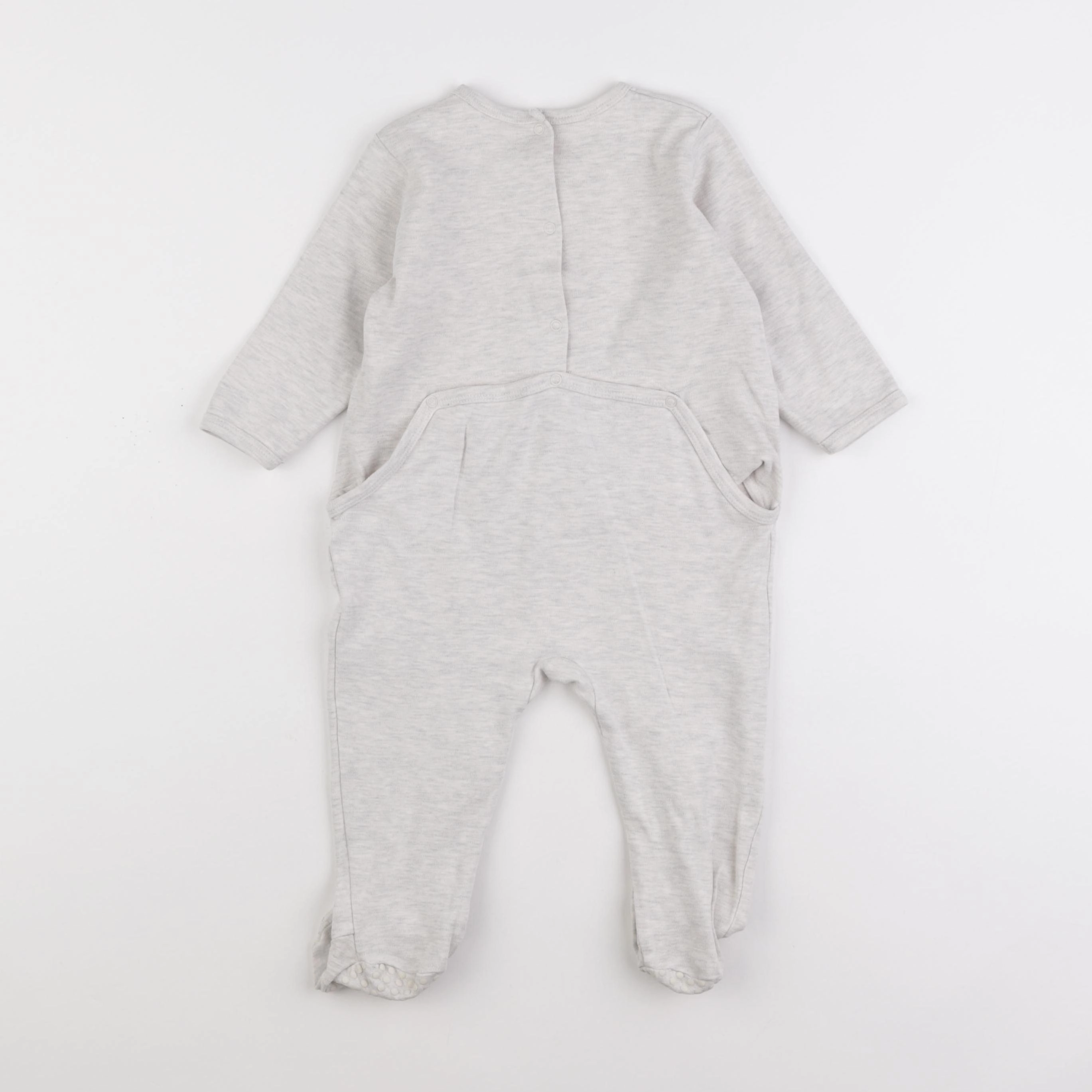 Vertbaudet - pyjama coton gris - 18 mois