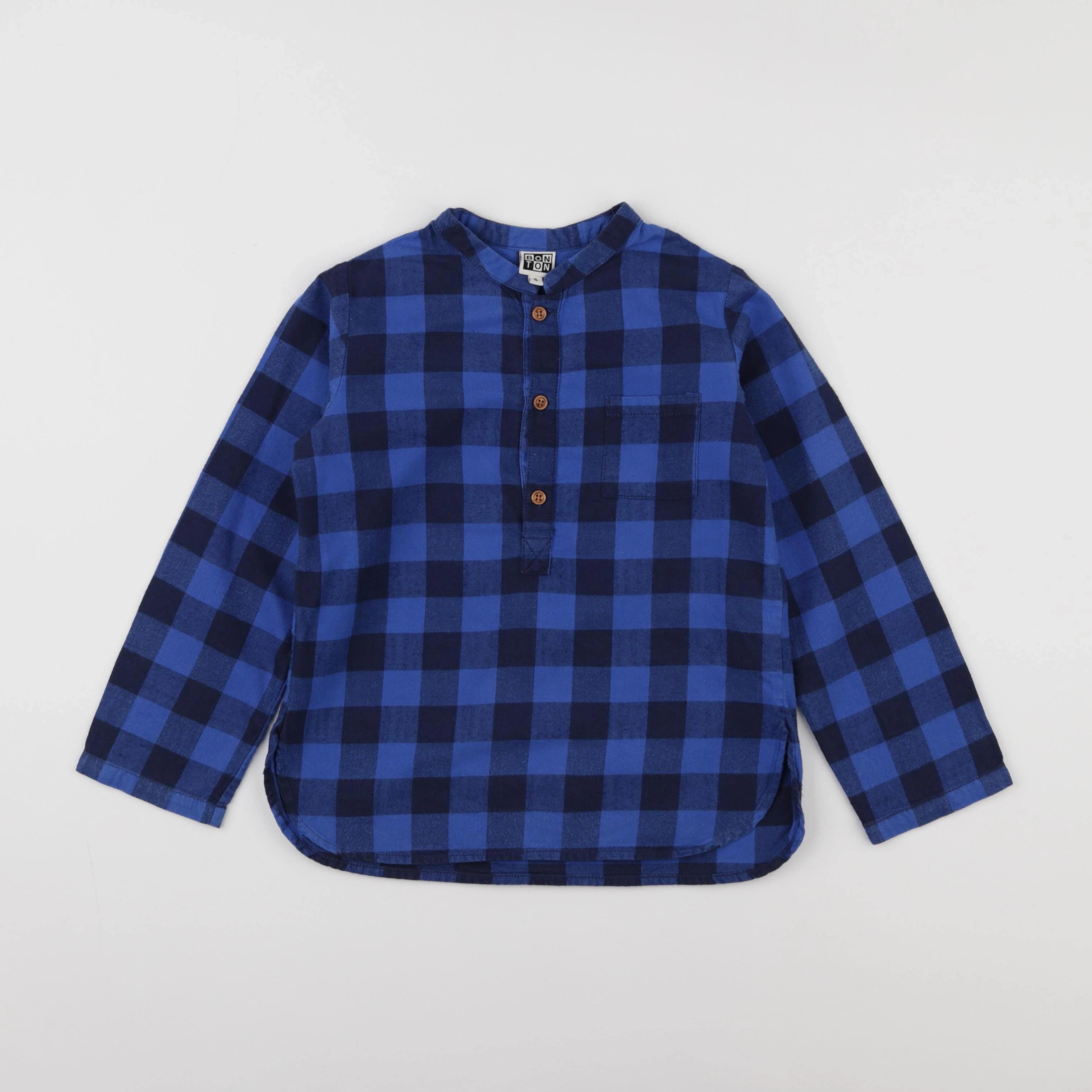 Bonton - chemise bleu - 6 ans