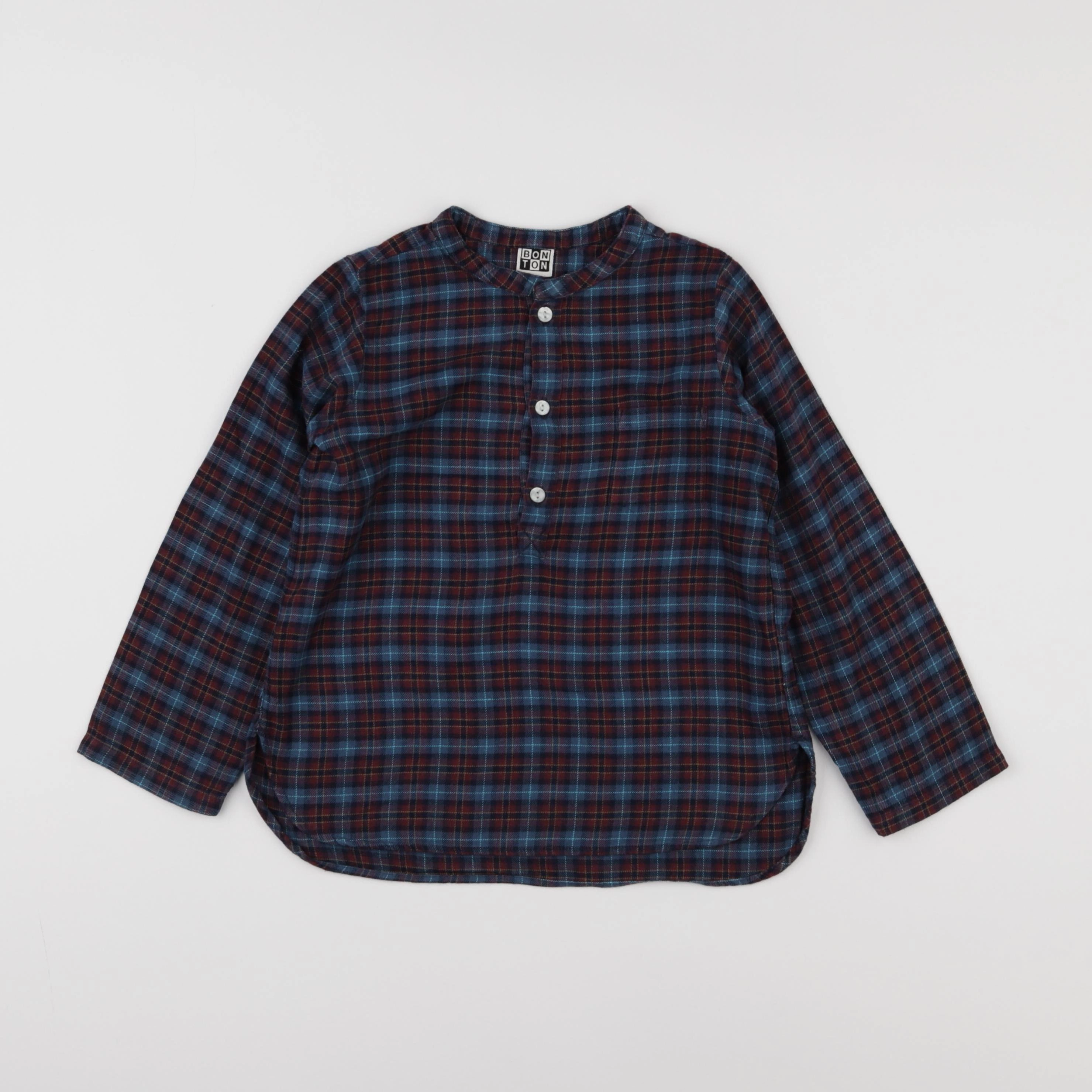 Bonton - chemise bleu - 6 ans