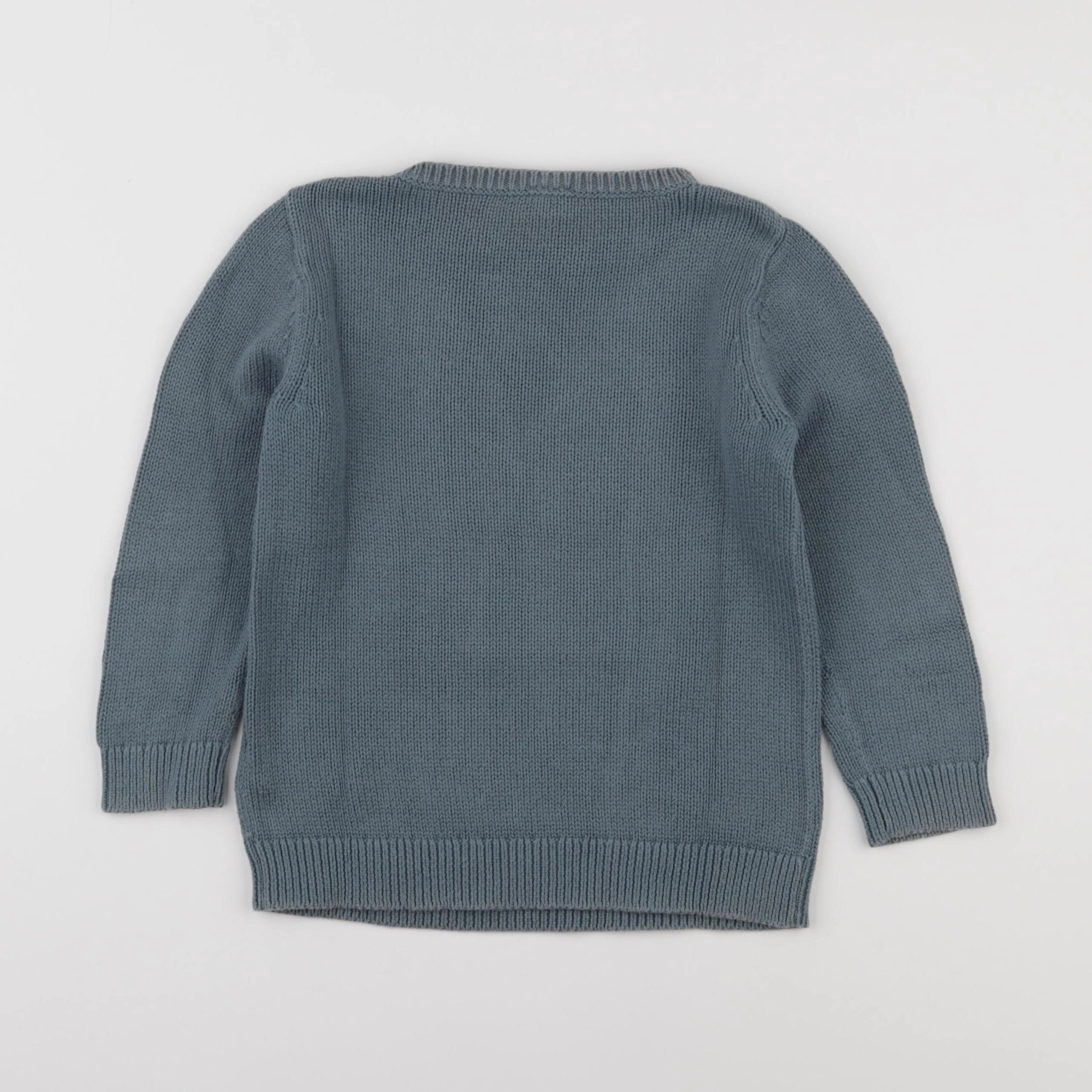 Bonton - pull bleu - 6 ans