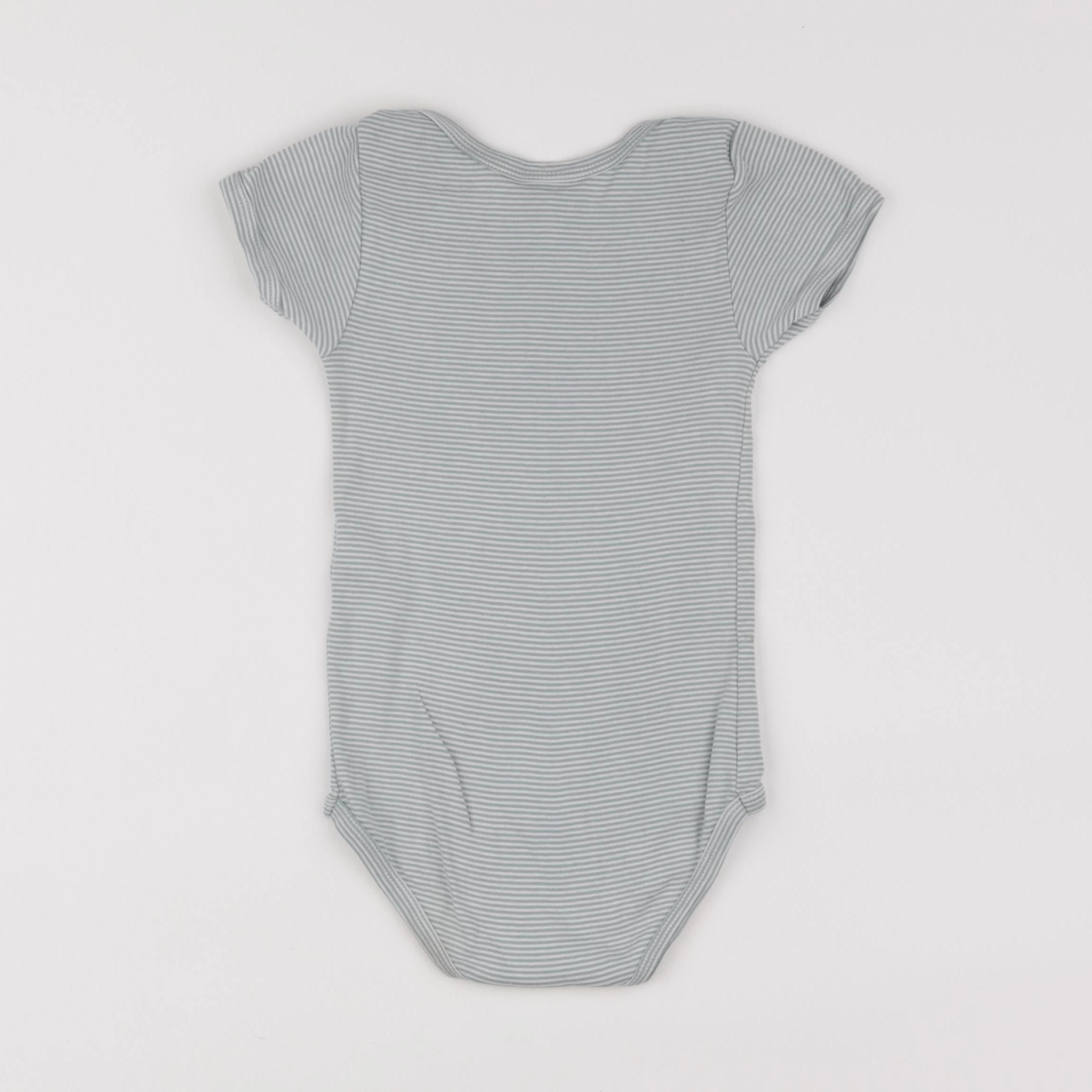 Petit Bateau - body blanc, vert - 36 mois