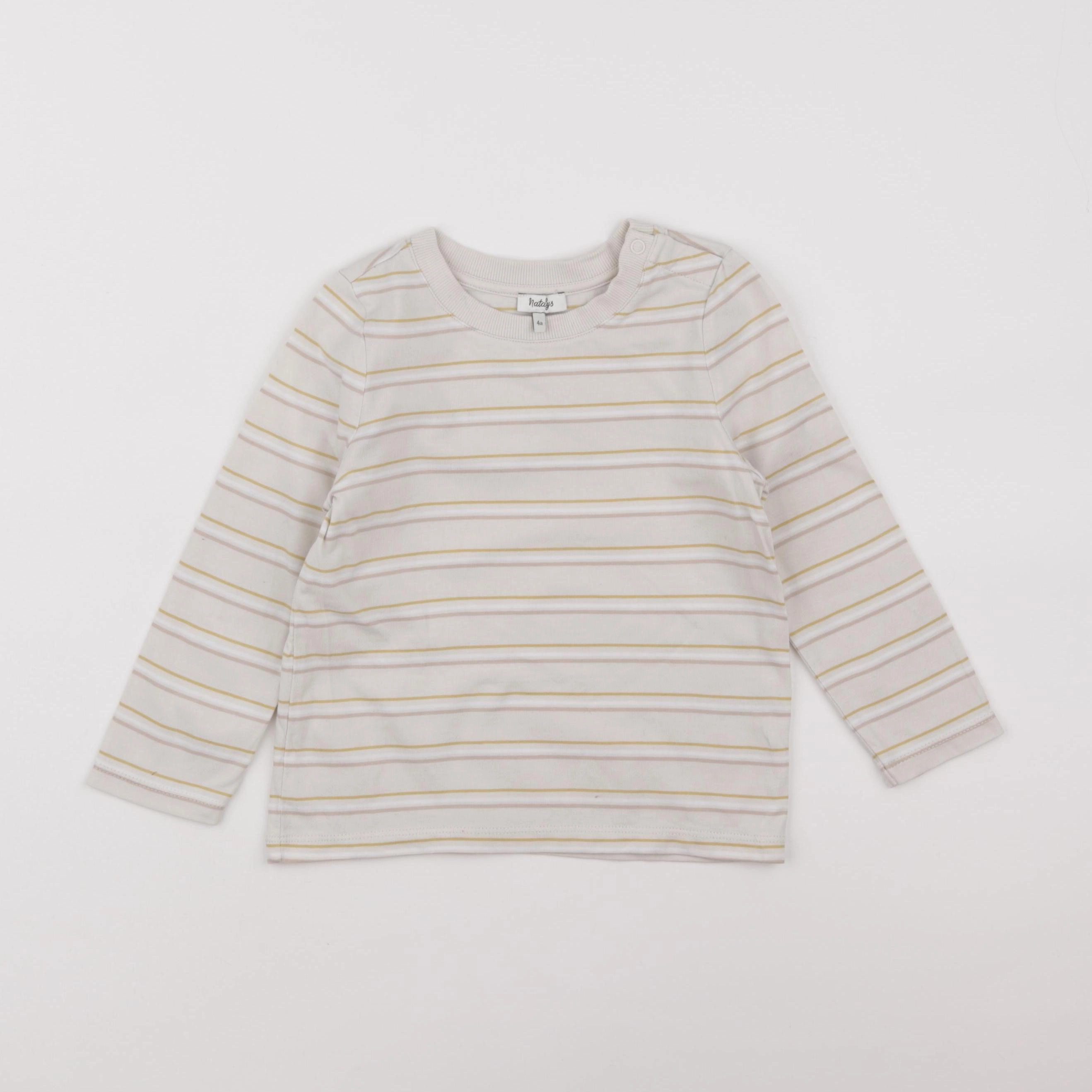 Natalys - tee-shirt beige - 4 ans