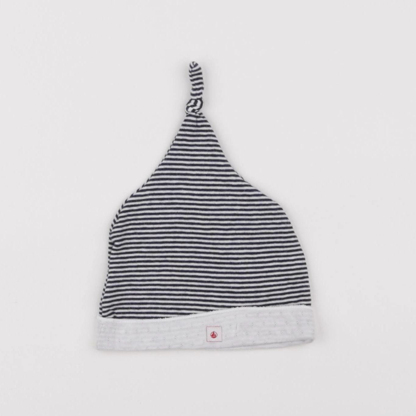 Petit Bateau - bonnet blanc, bleu - 6 mois