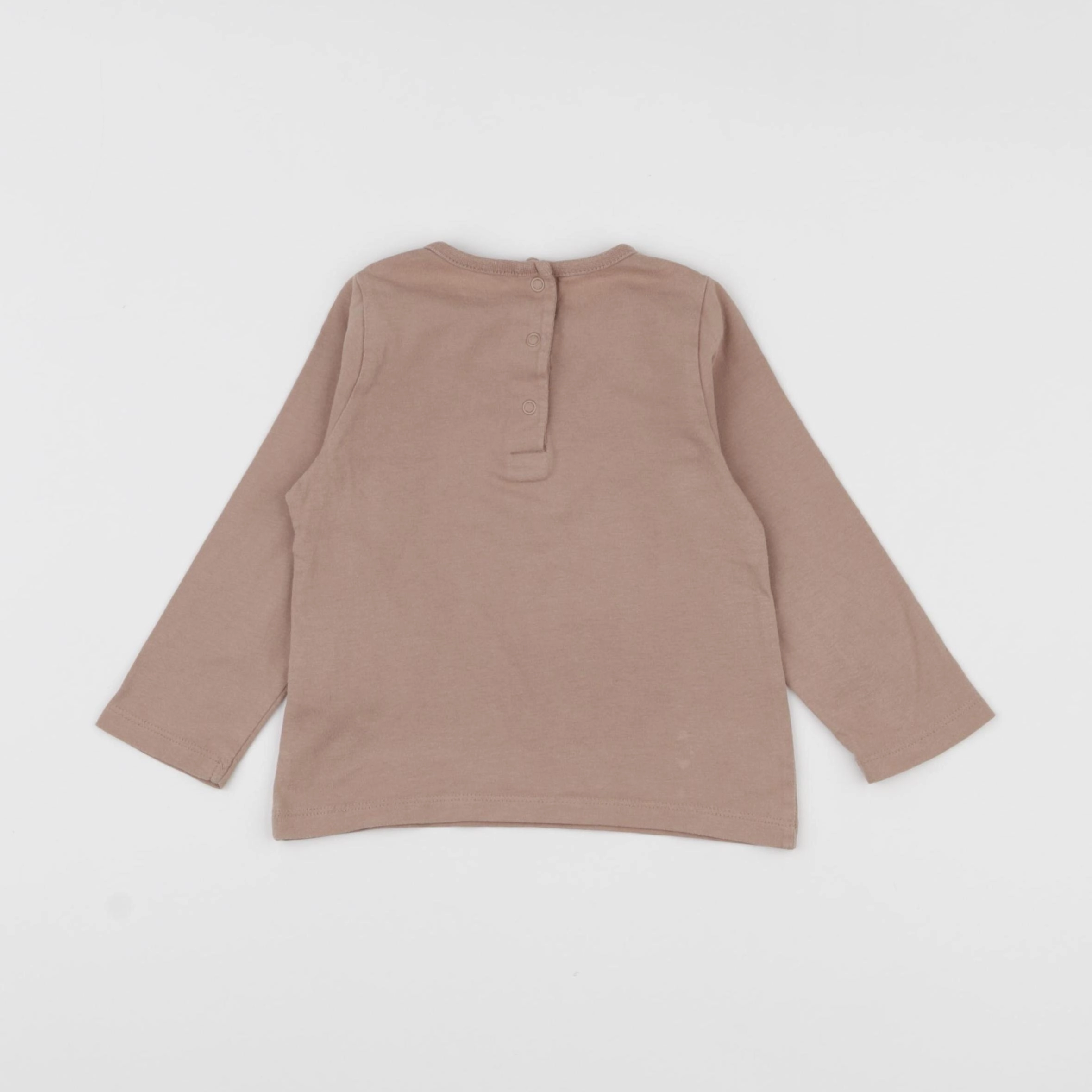Vertbaudet - tee-shirt marron - 18 mois