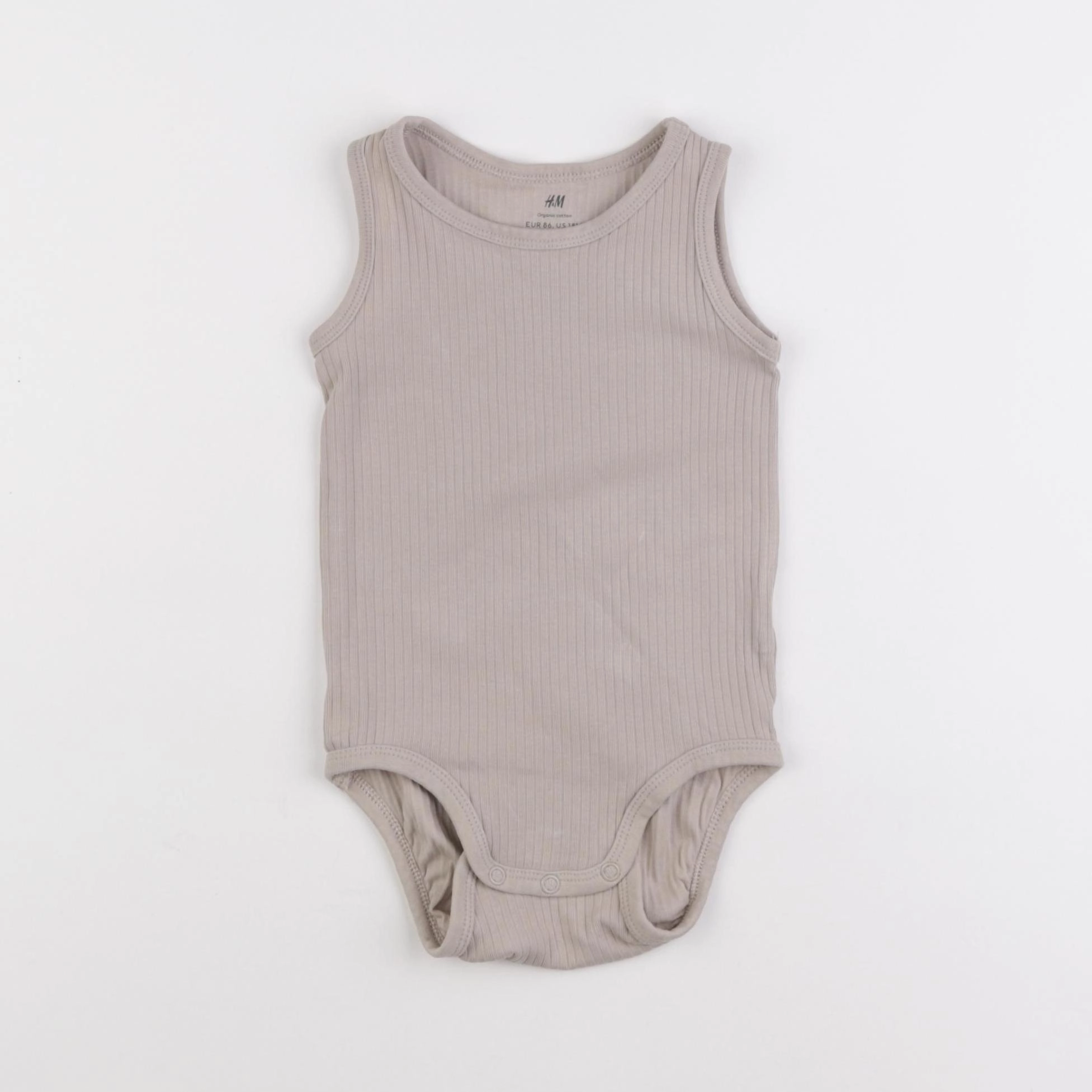H&M - body beige - 12/18 mois