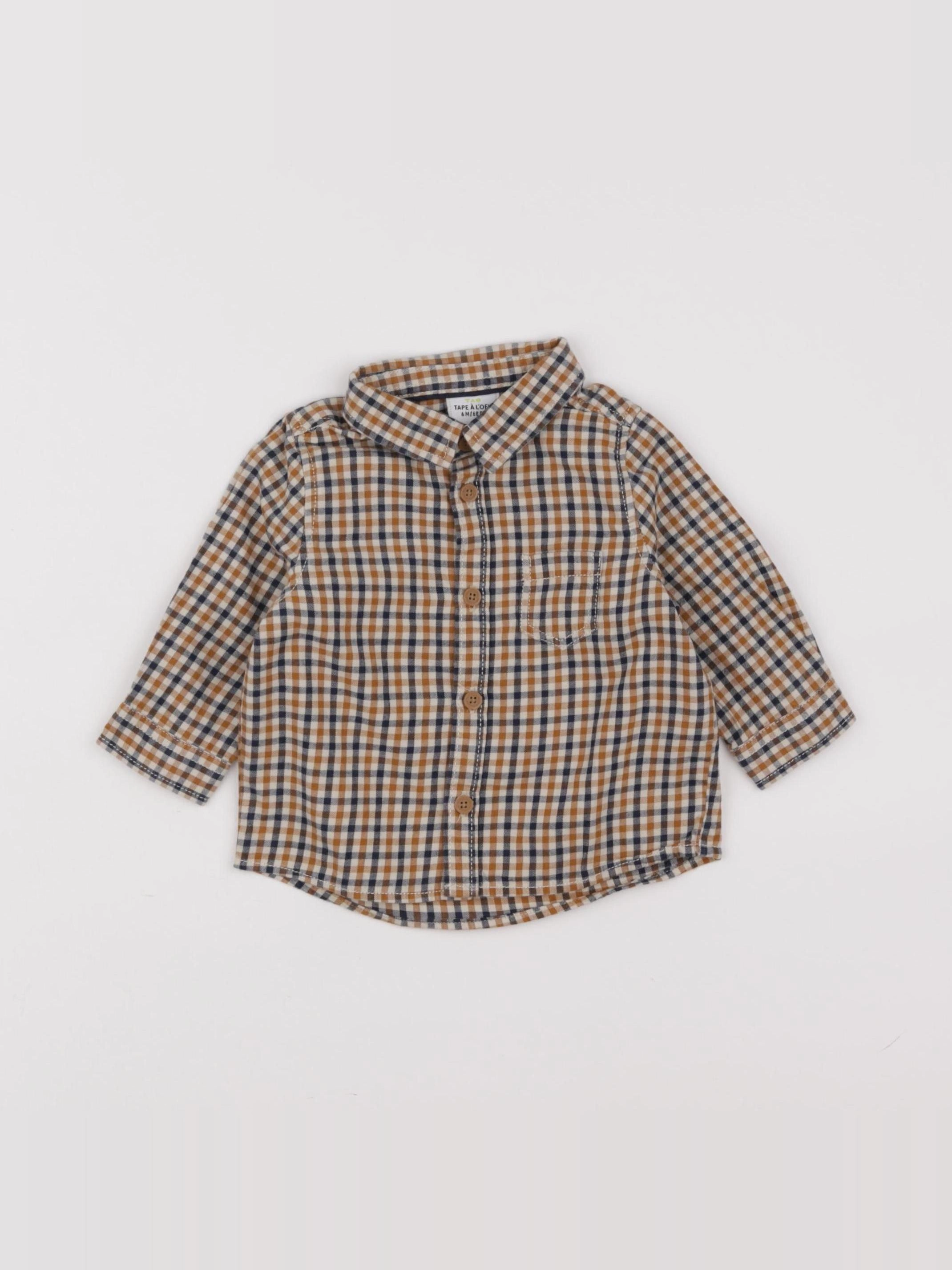 Tape à l'oeil - chemise multicolore - 6 mois