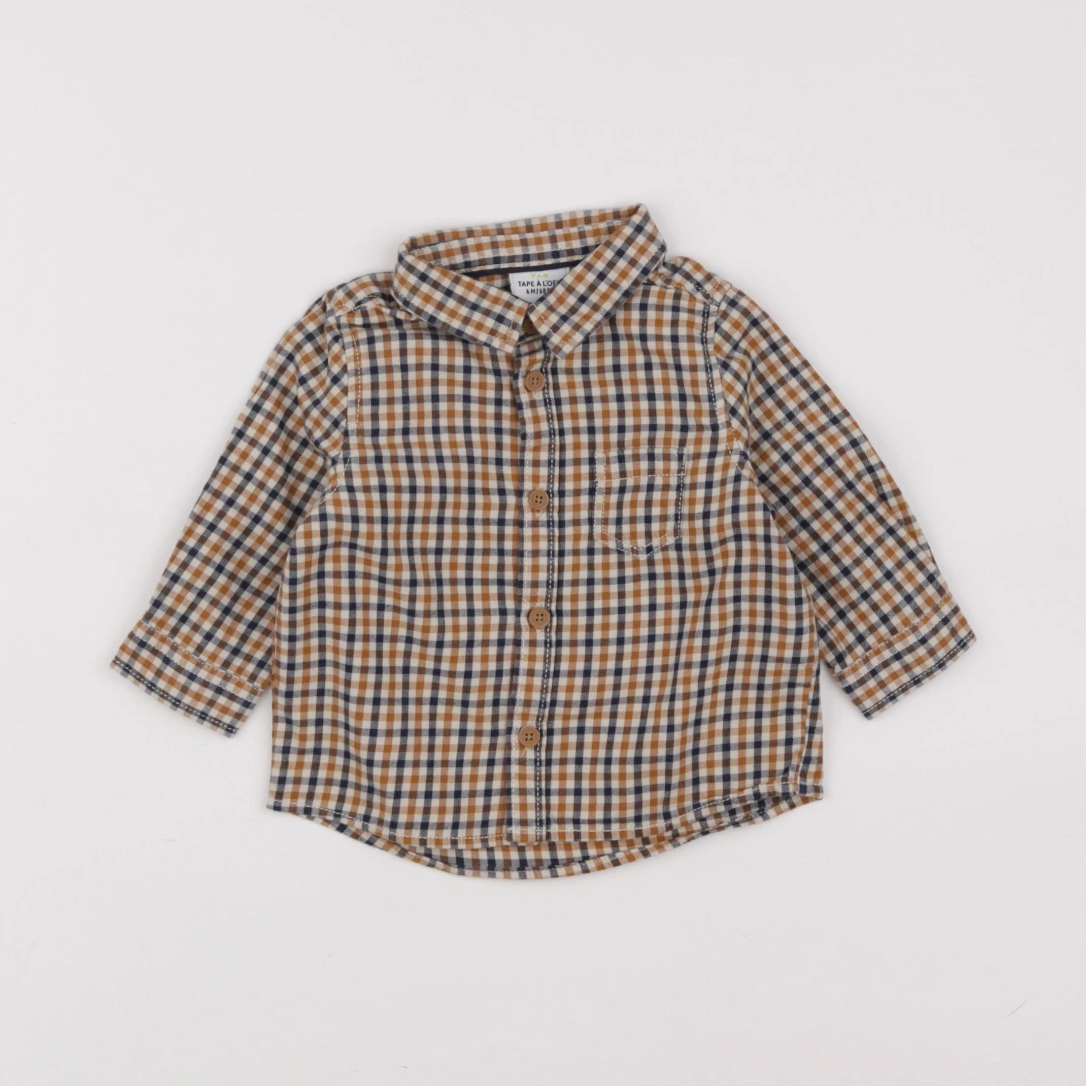 Tape à l'oeil - chemise multicolore - 6 mois