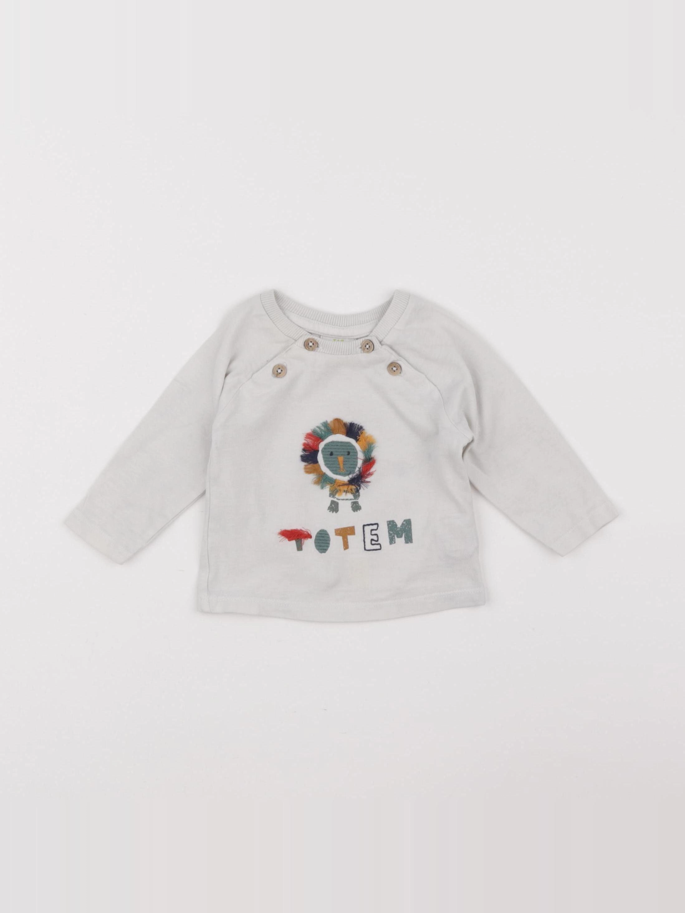 Tape à l'oeil - tee-shirt beige - 3 mois