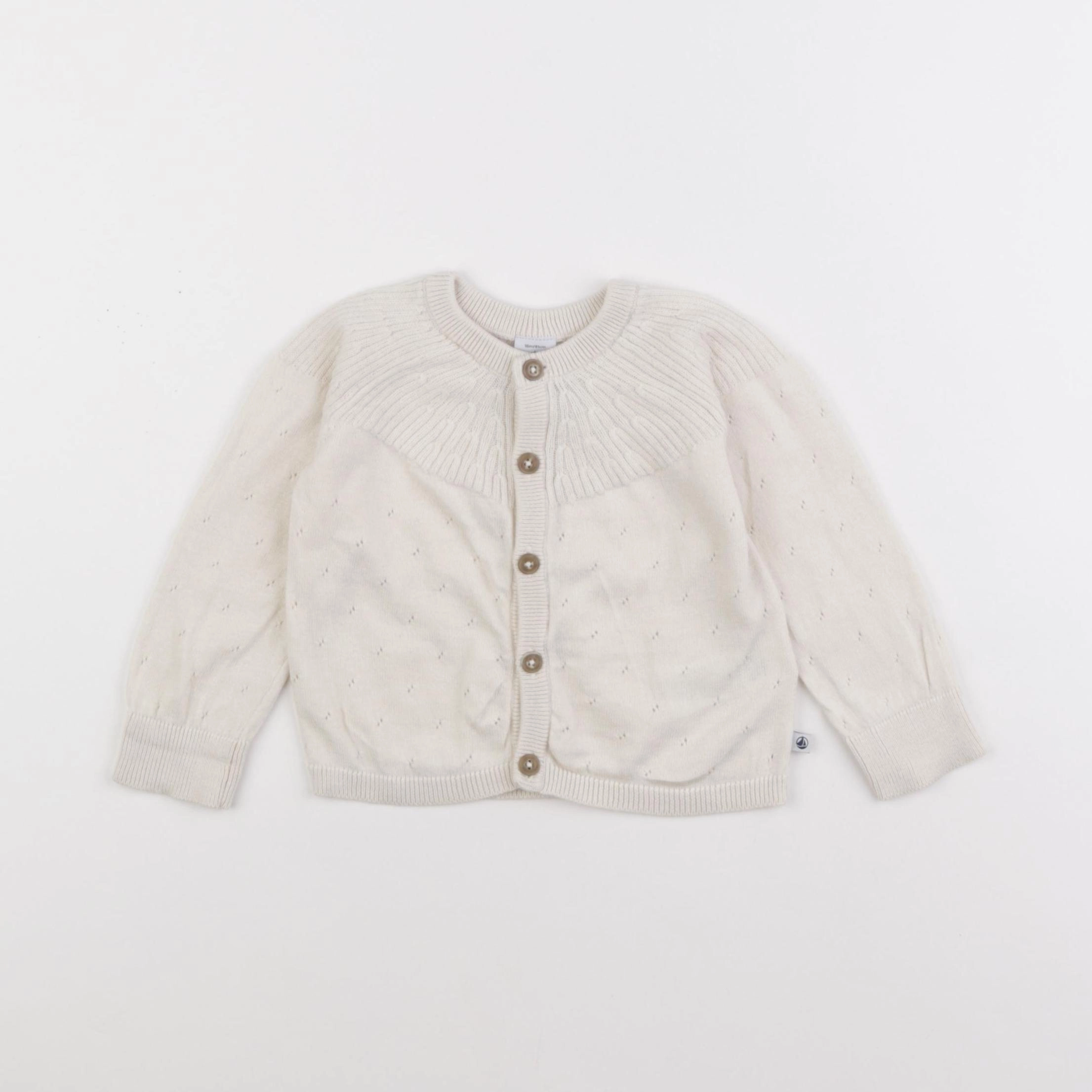 Petit Bateau - gilet beige - 18 mois