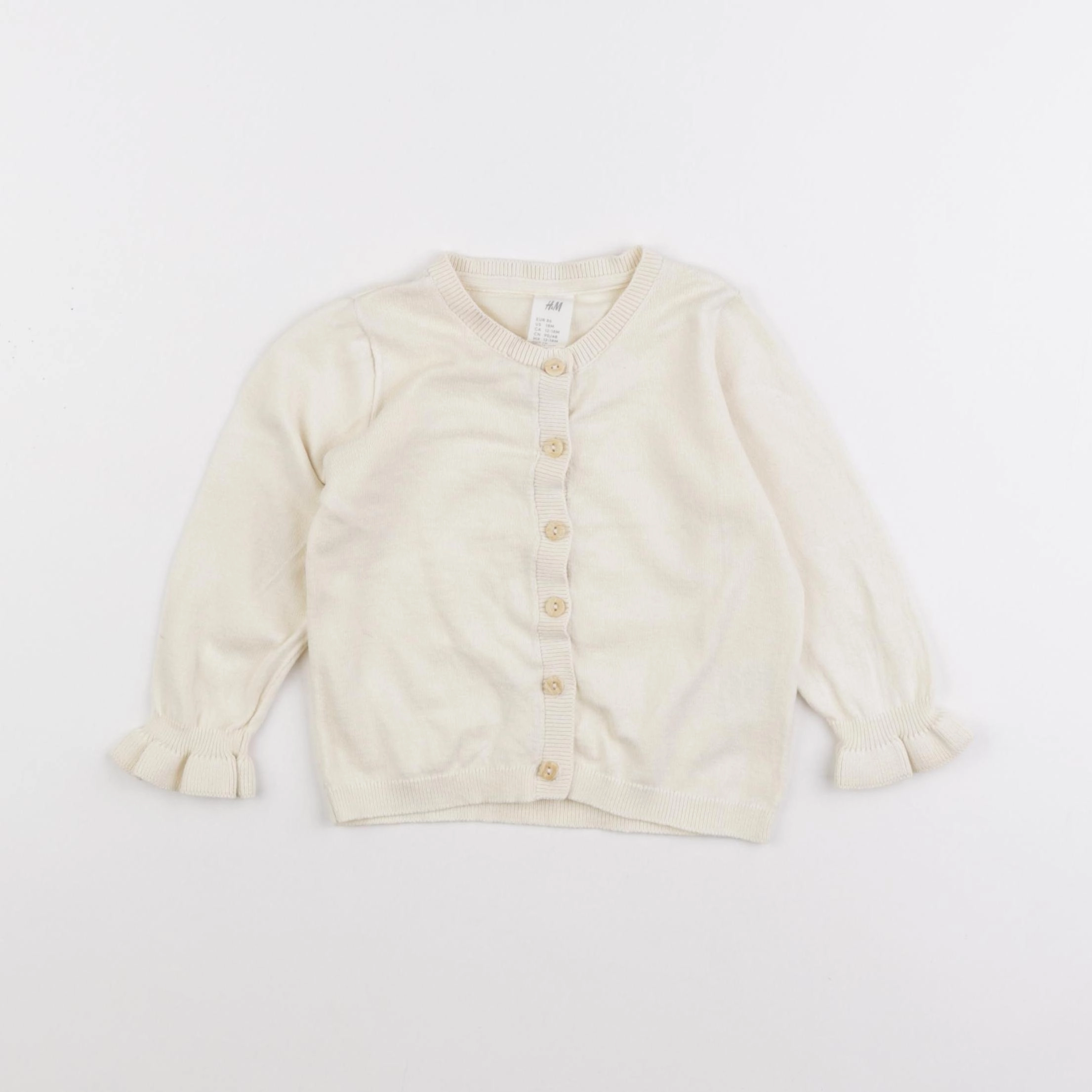 H&M - gilet beige - 18 mois