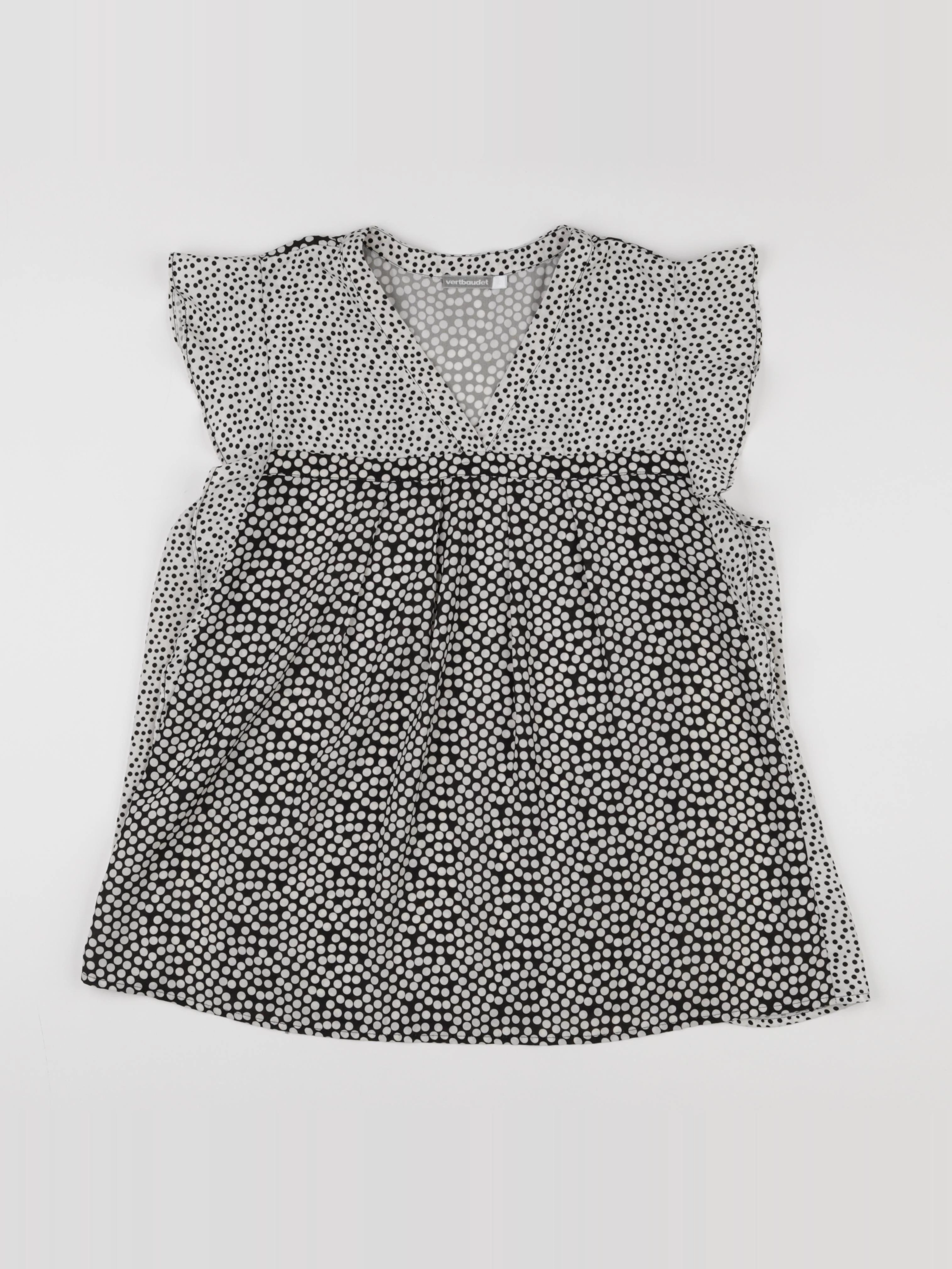 Vertbaudet - blouse grossesse blanc, noir - 42