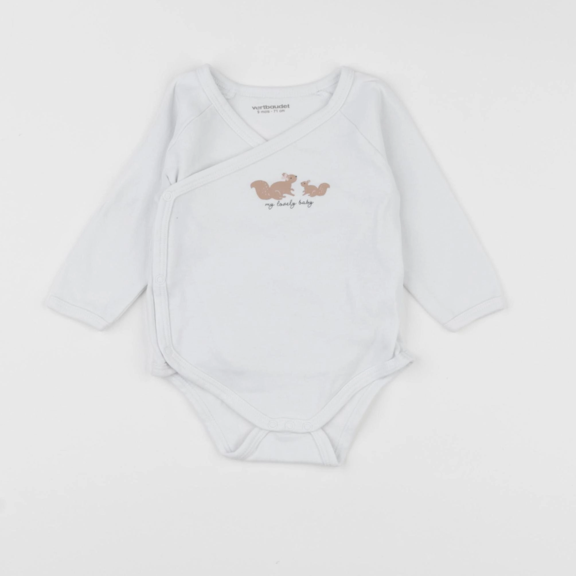 Vertbaudet - body blanc - 9 mois