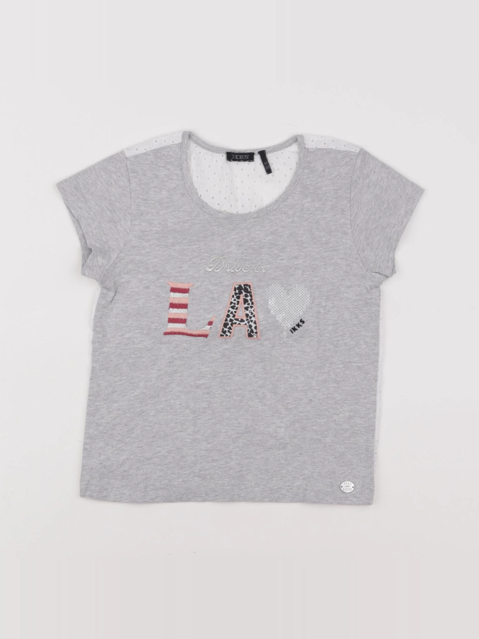 IKKS - tee-shirt gris - 4 ans