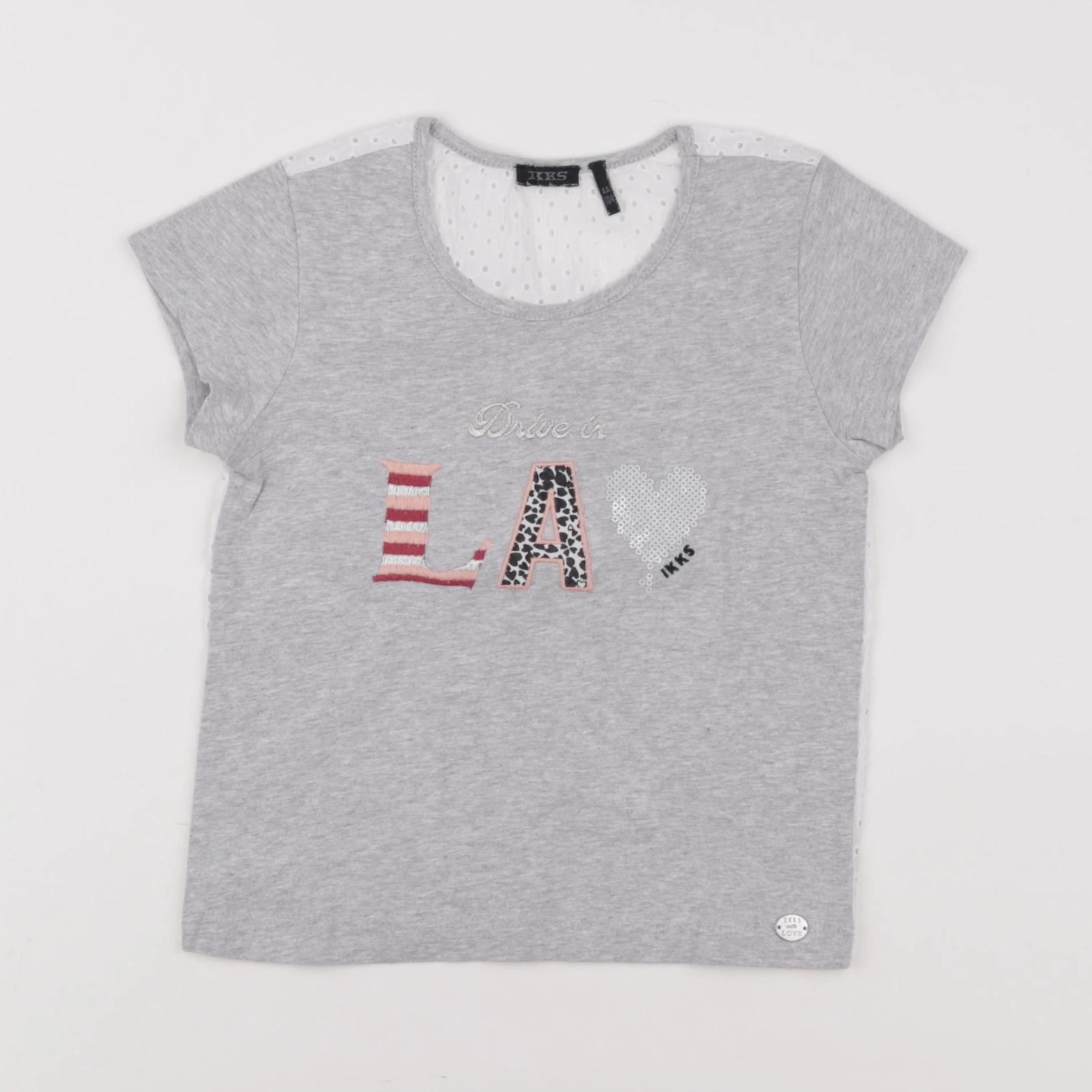 IKKS - tee-shirt gris - 4 ans