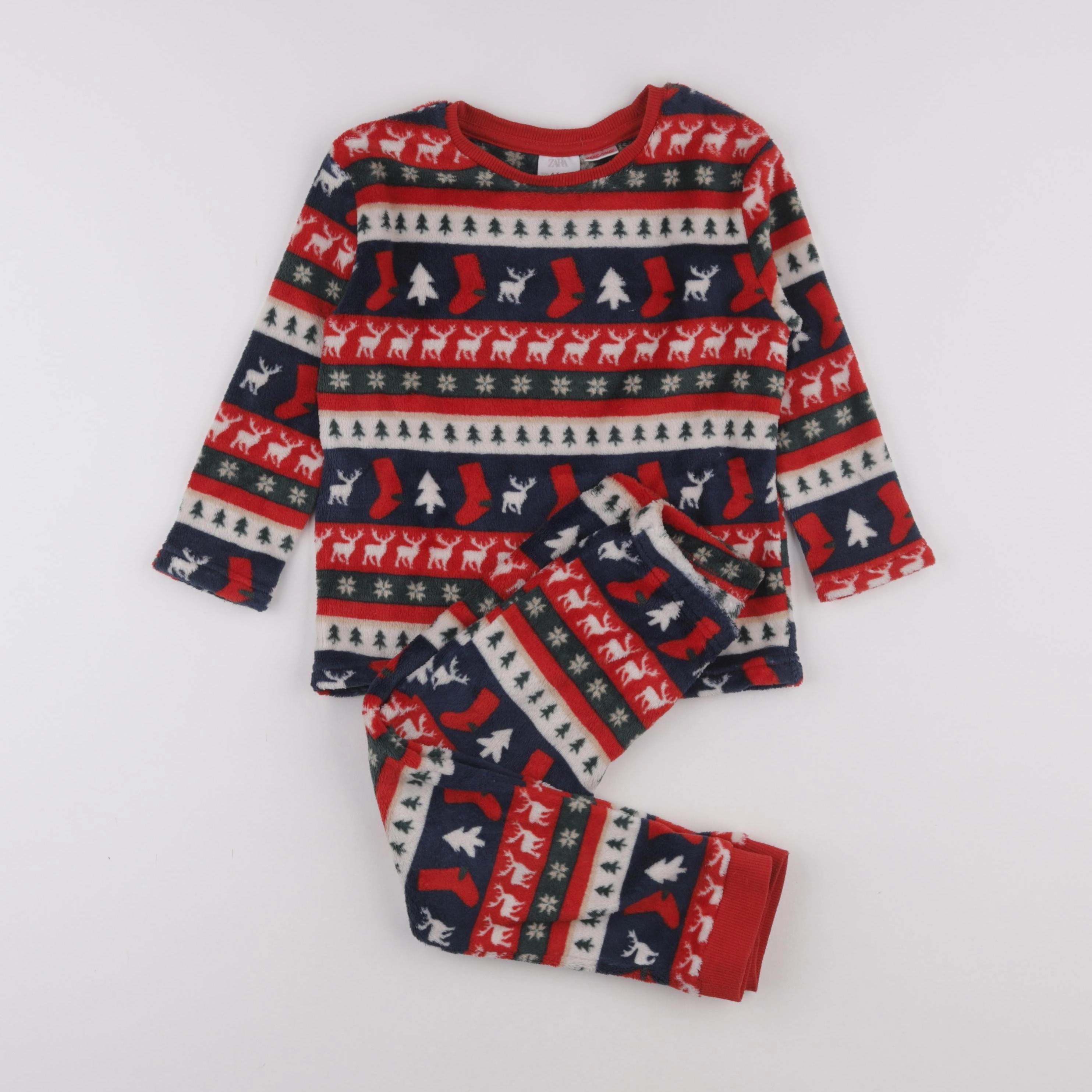 Zara - pyjama velours rouge - 4/5 ans