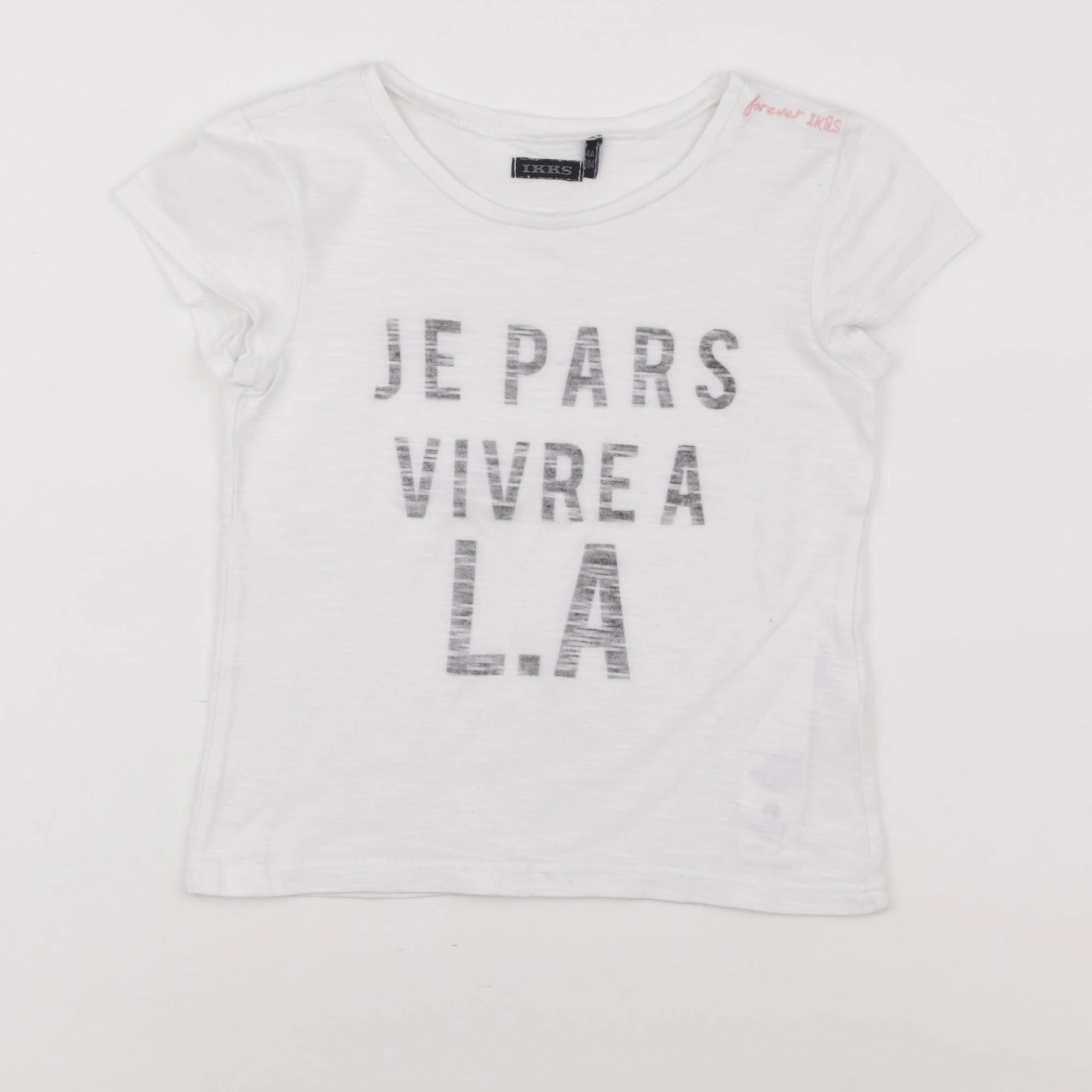 IKKS - tee-shirt blanc - 4 ans