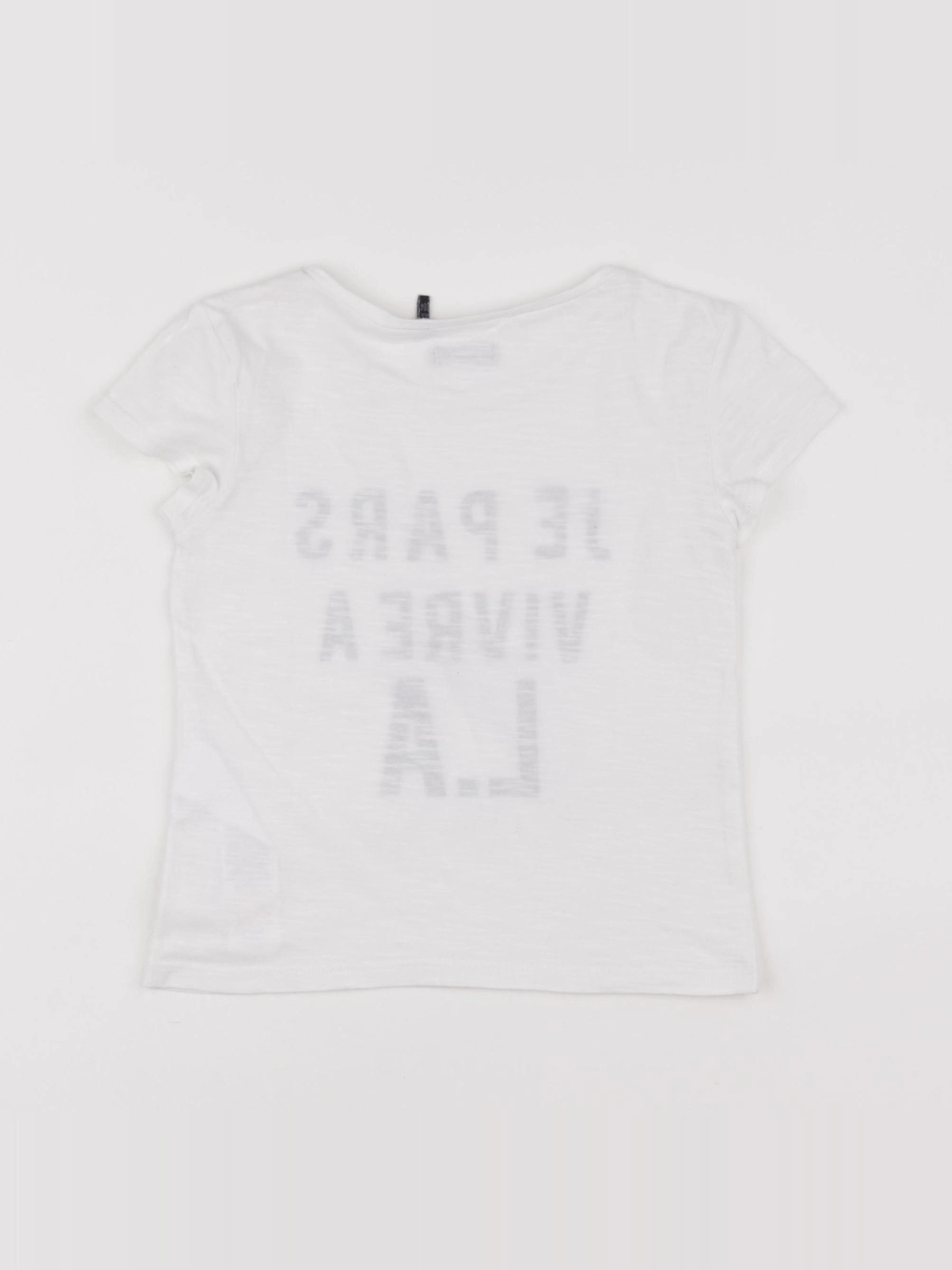 IKKS - tee-shirt blanc - 4 ans