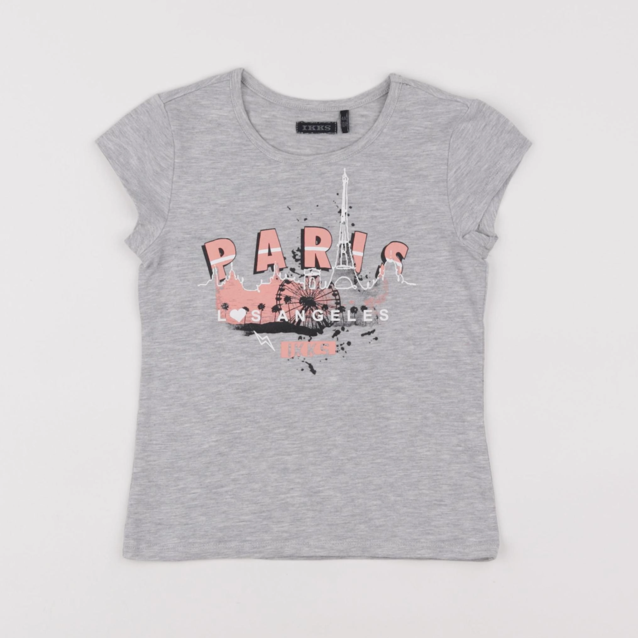 IKKS - tee-shirt gris - 4 ans