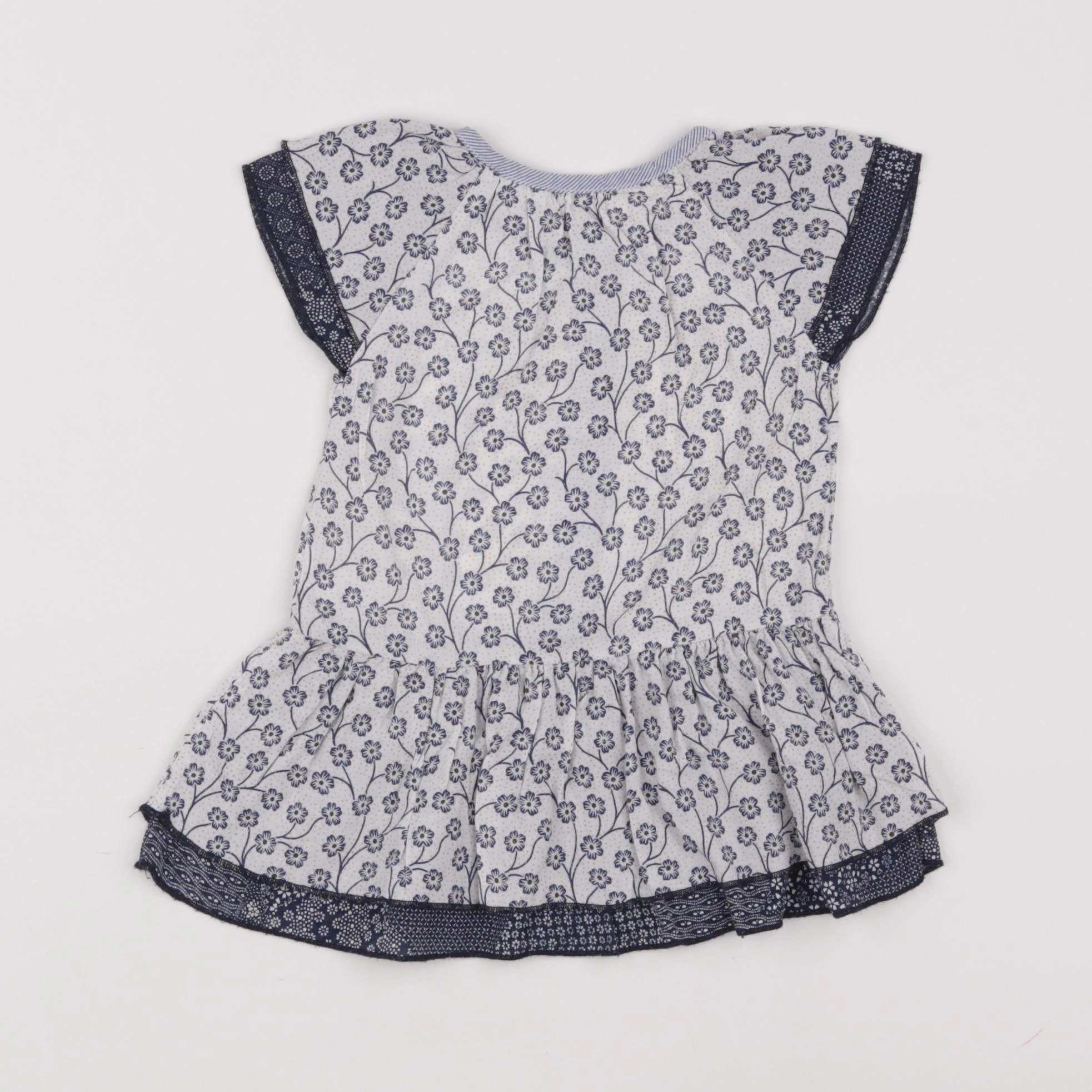 IKKS - robe blanc, bleu - 6 mois