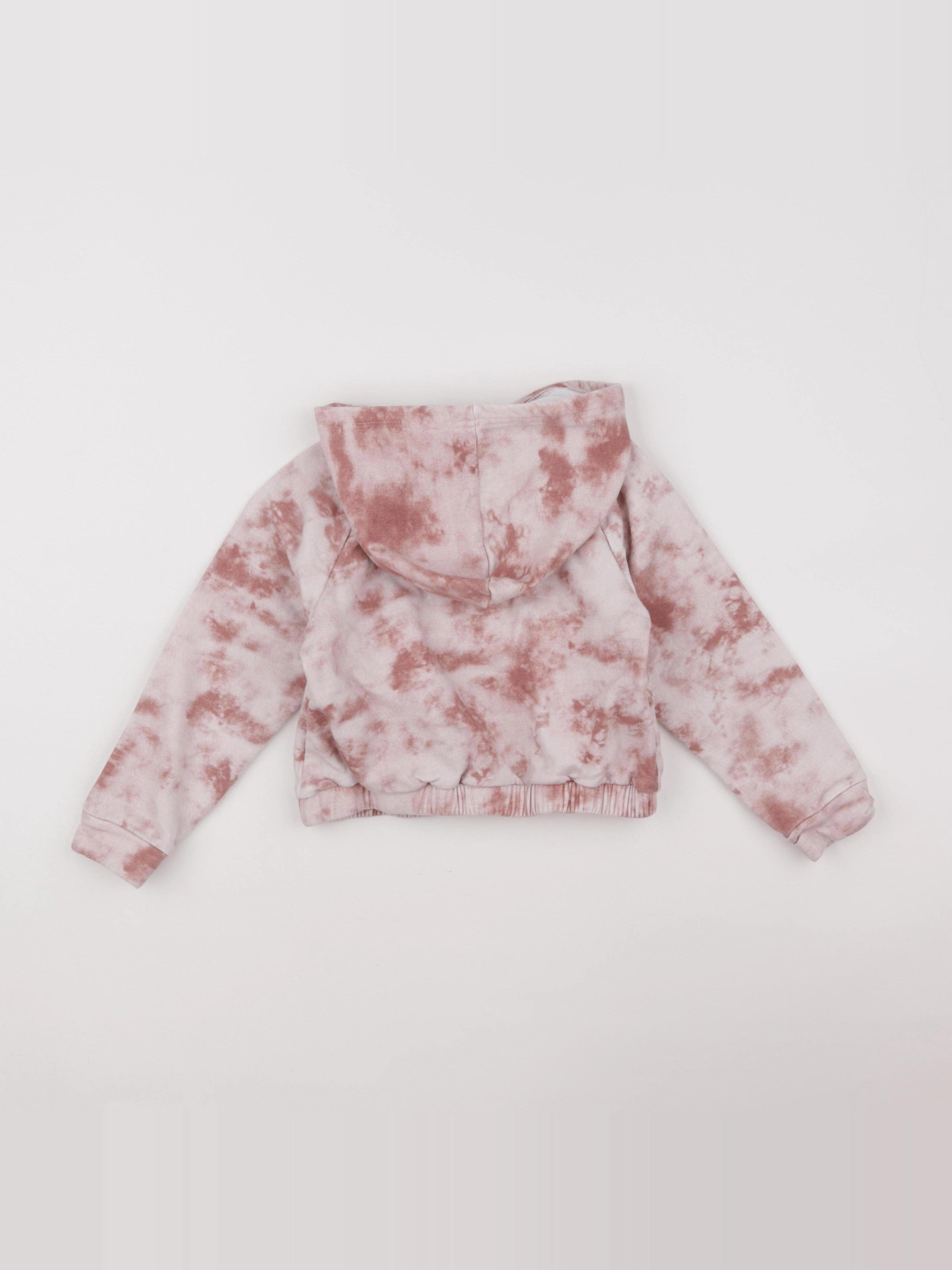 IKKS - sweat blanc, rose - 6 ans