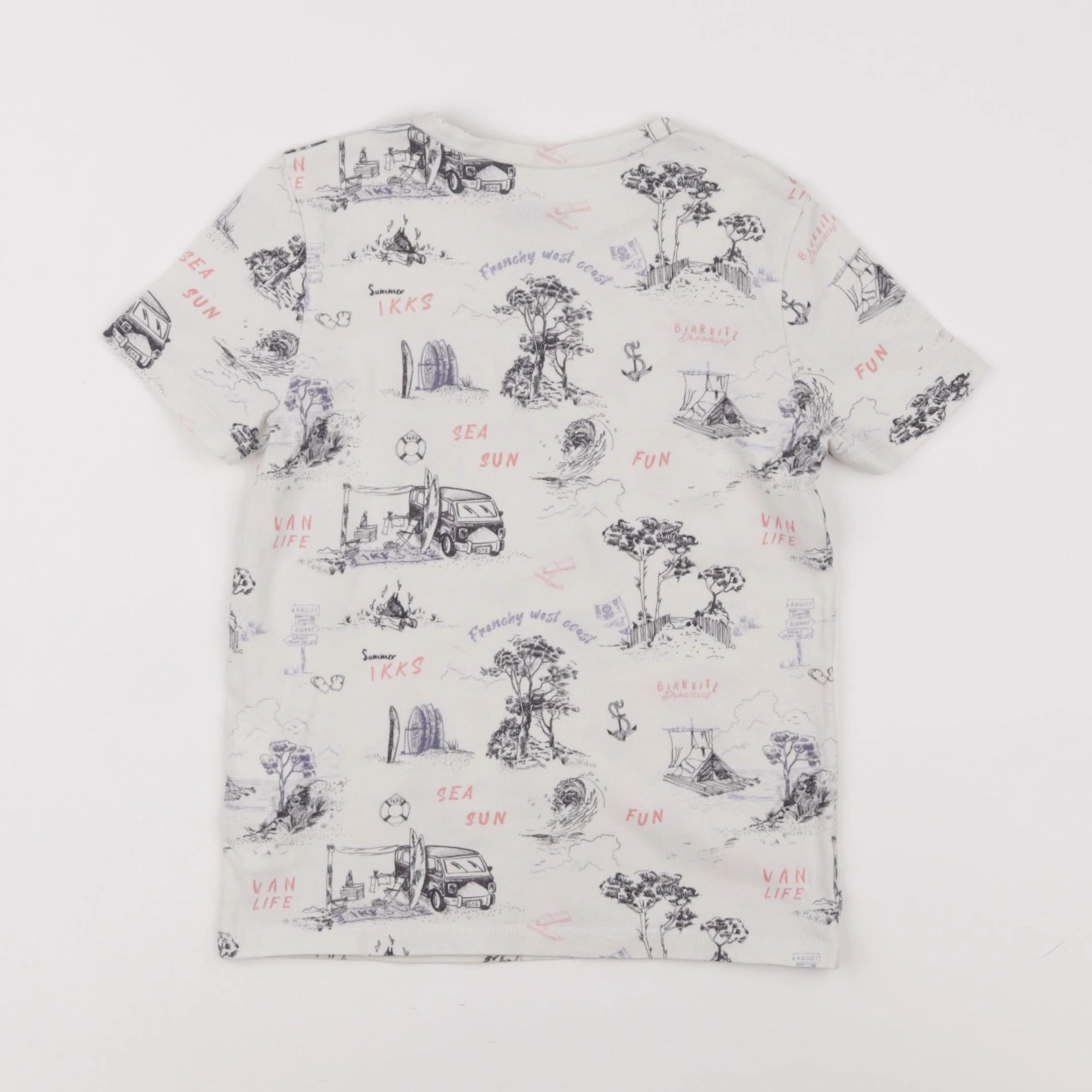 IKKS - tee-shirt beige - 4 ans