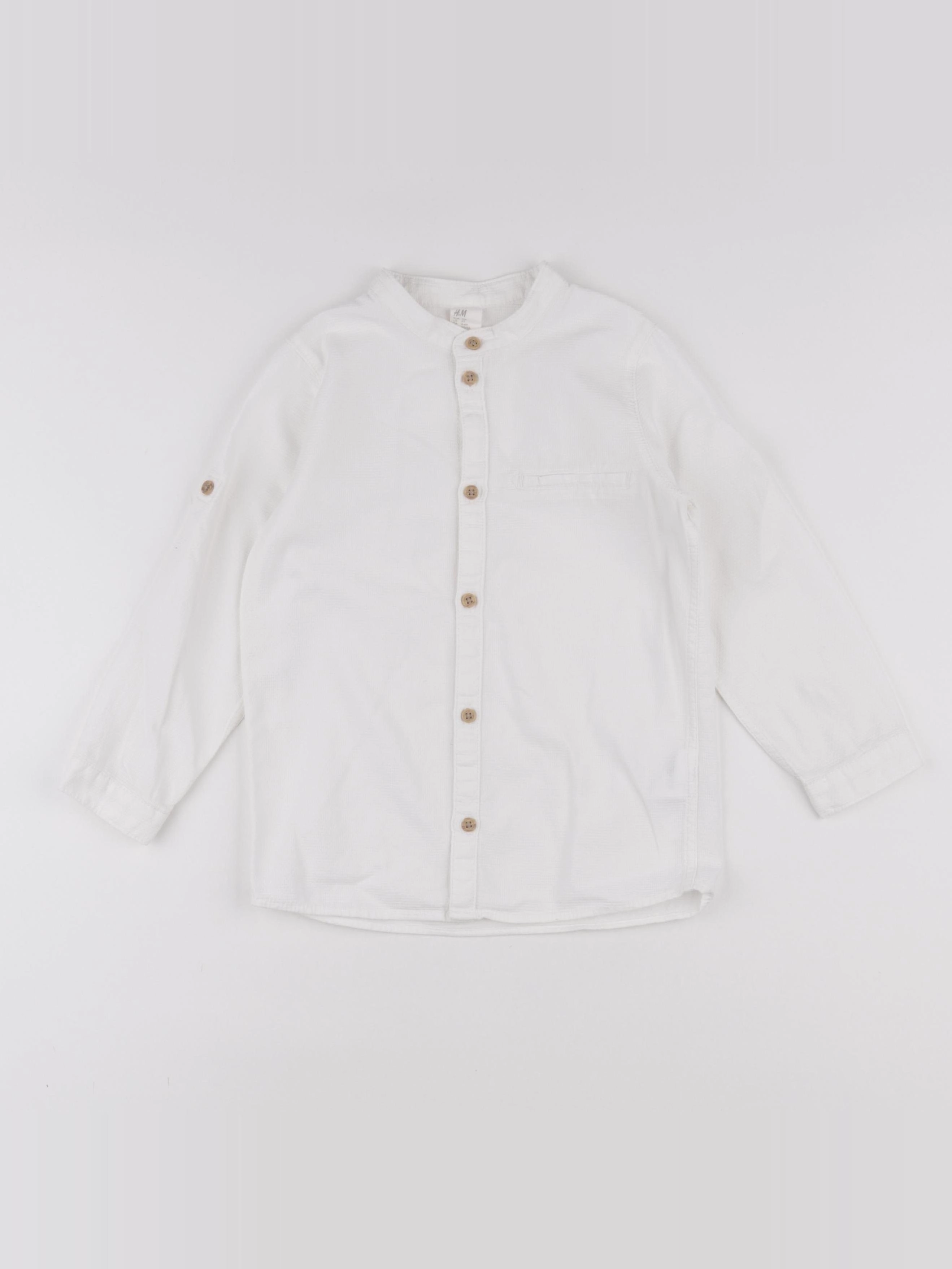 H&M - chemise blanc - 3/4 ans