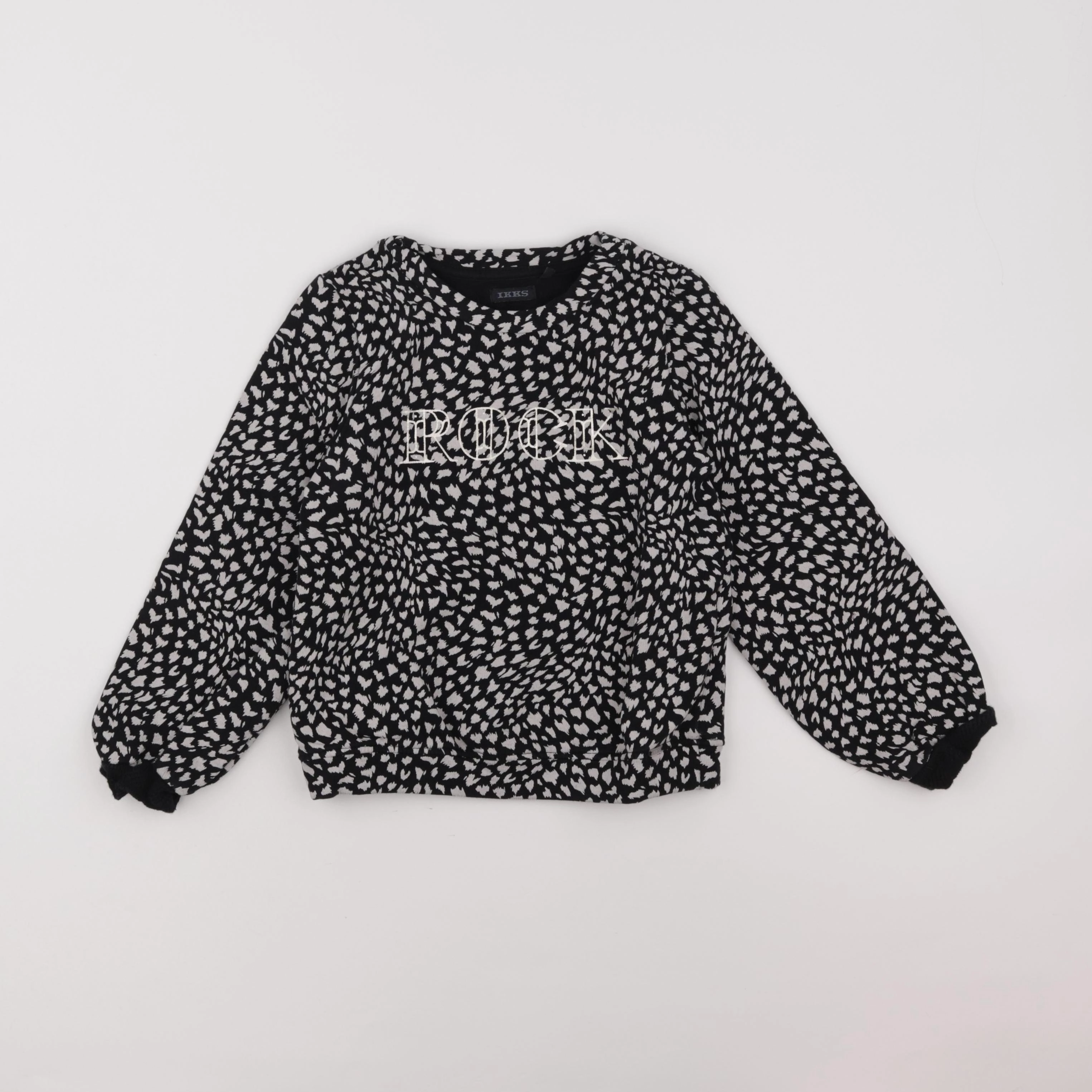 IKKS - sweat noir - 6 ans