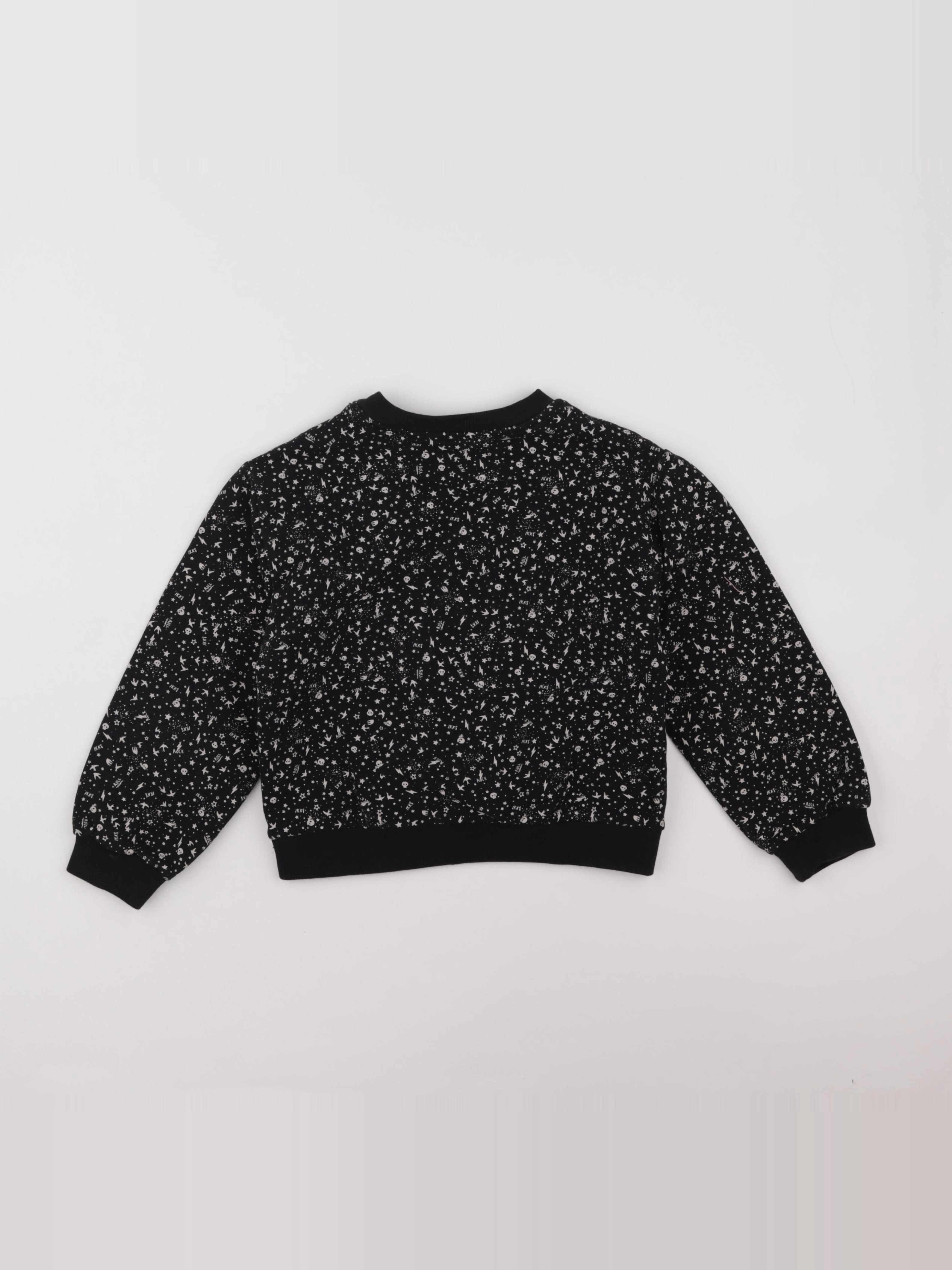 IKKS - sweat noir - 6 ans