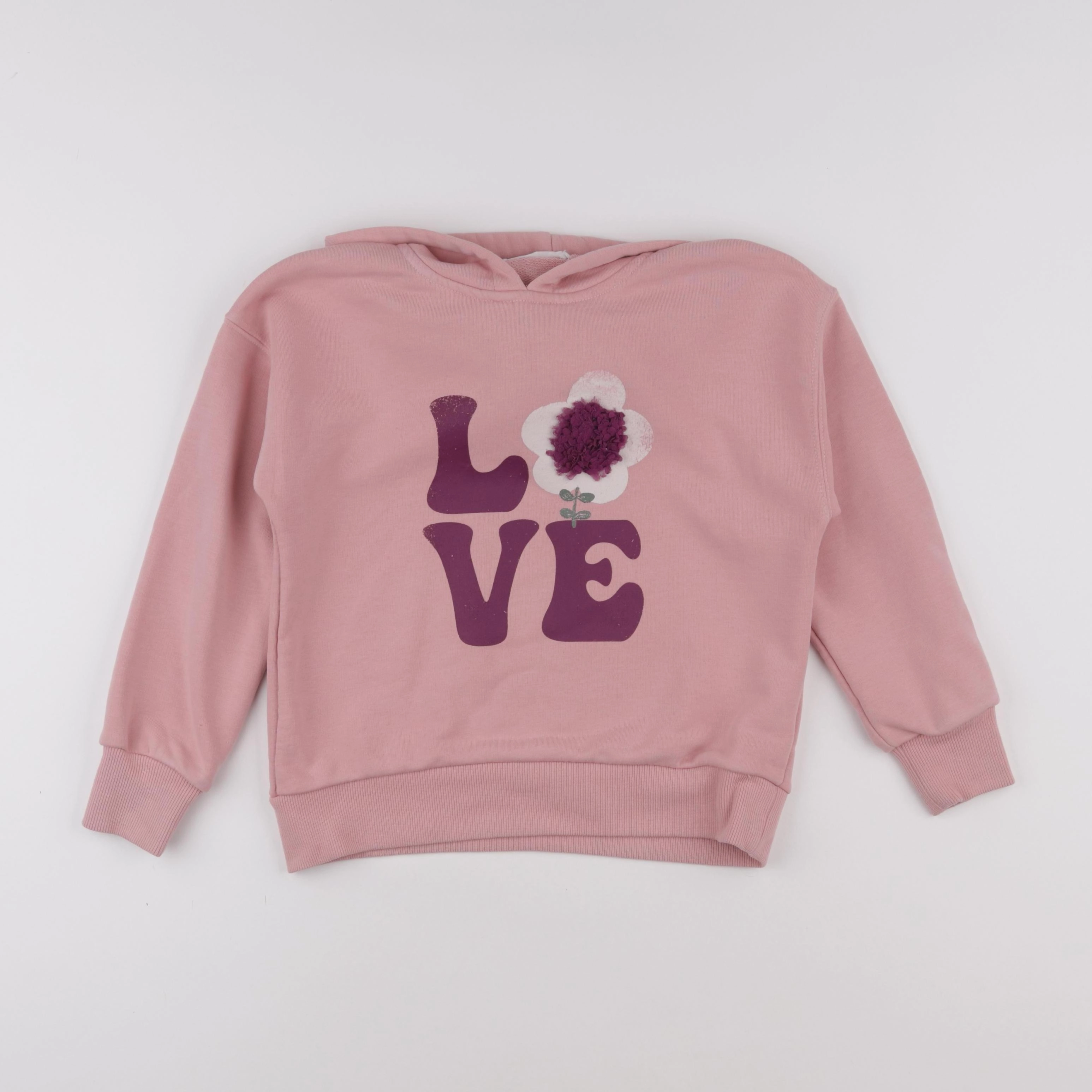 Monoprix - sweat rose - 8 ans