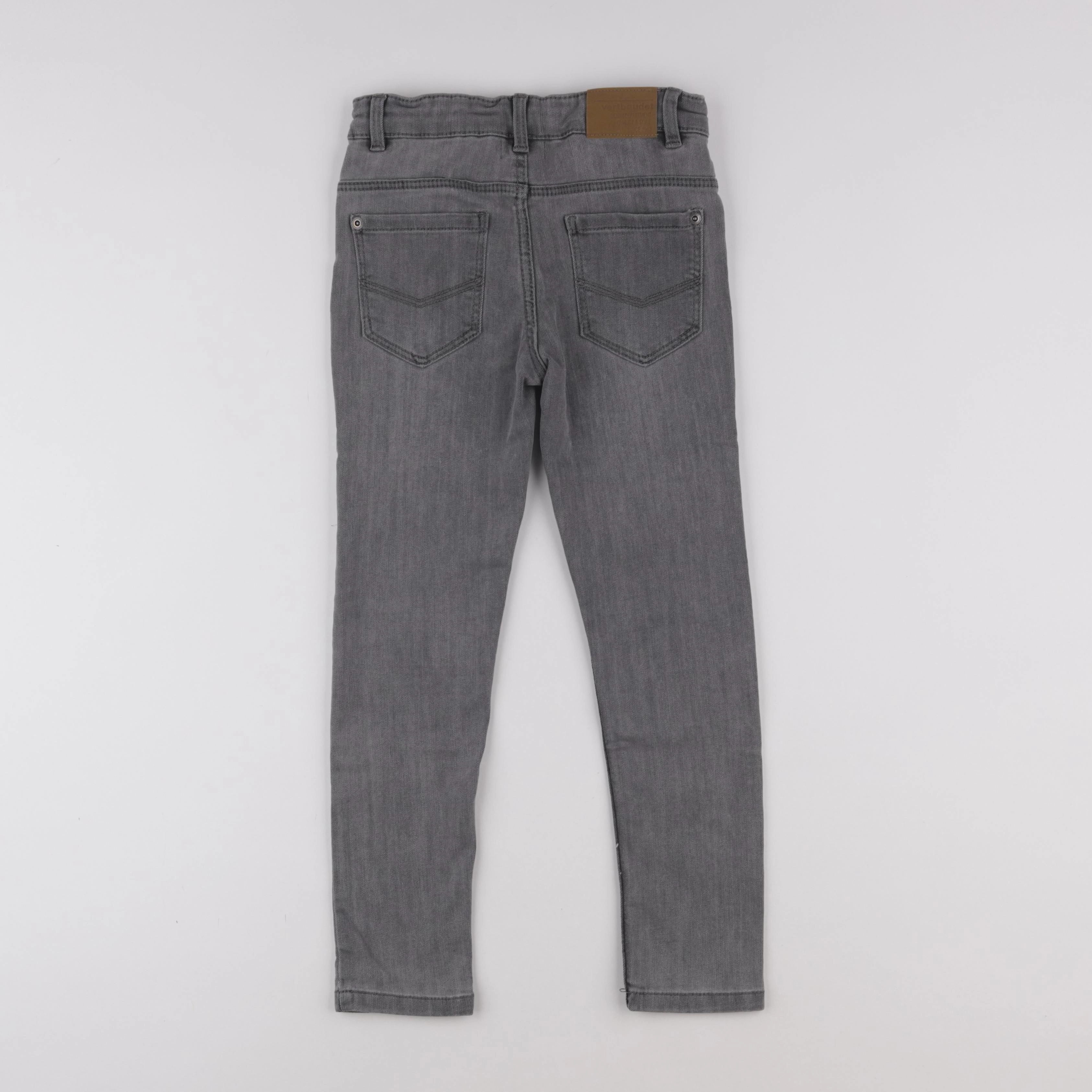 Vertbaudet - jean gris - 7 ans