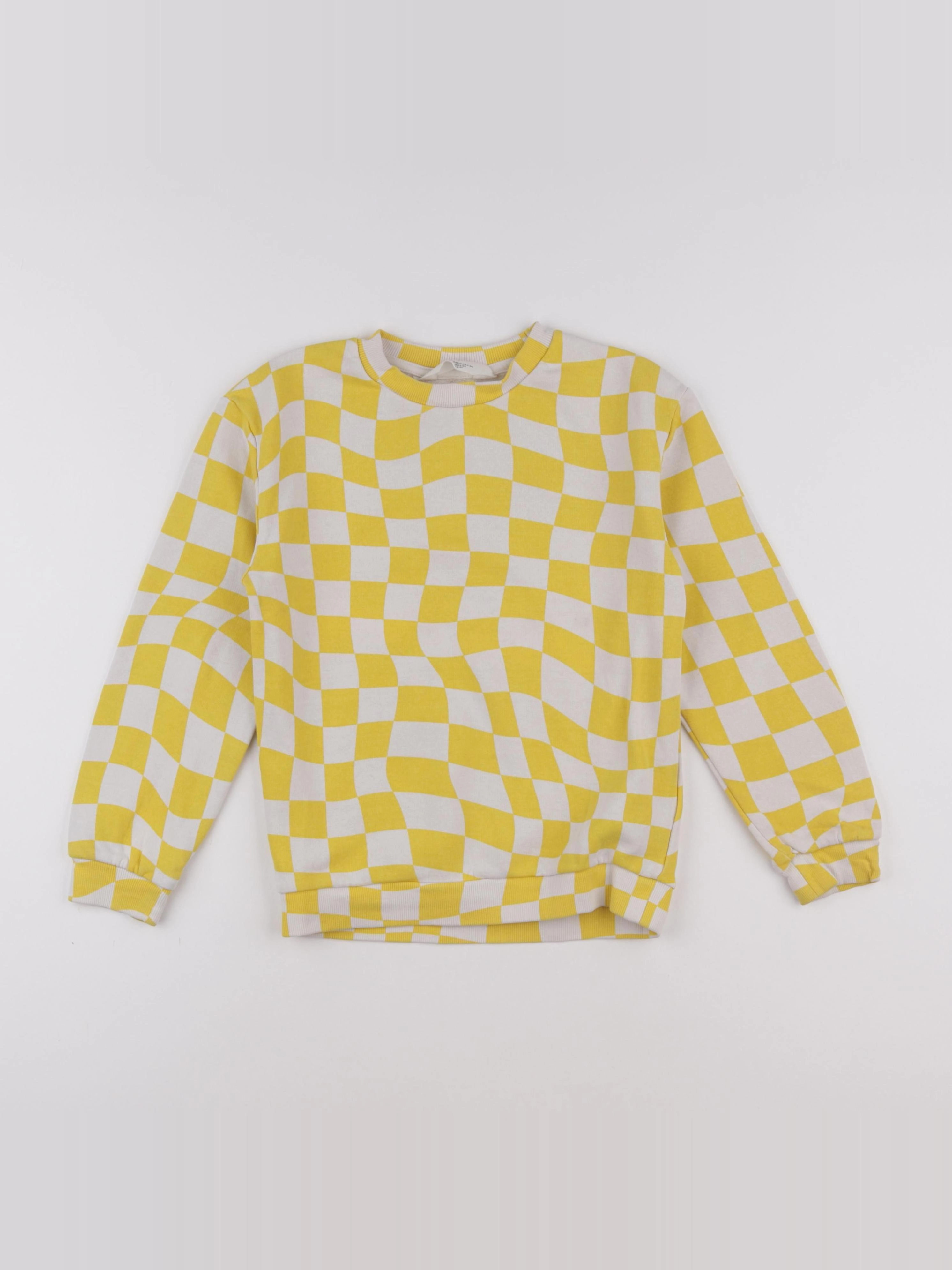 H&M - sweat jaune - 8 ans