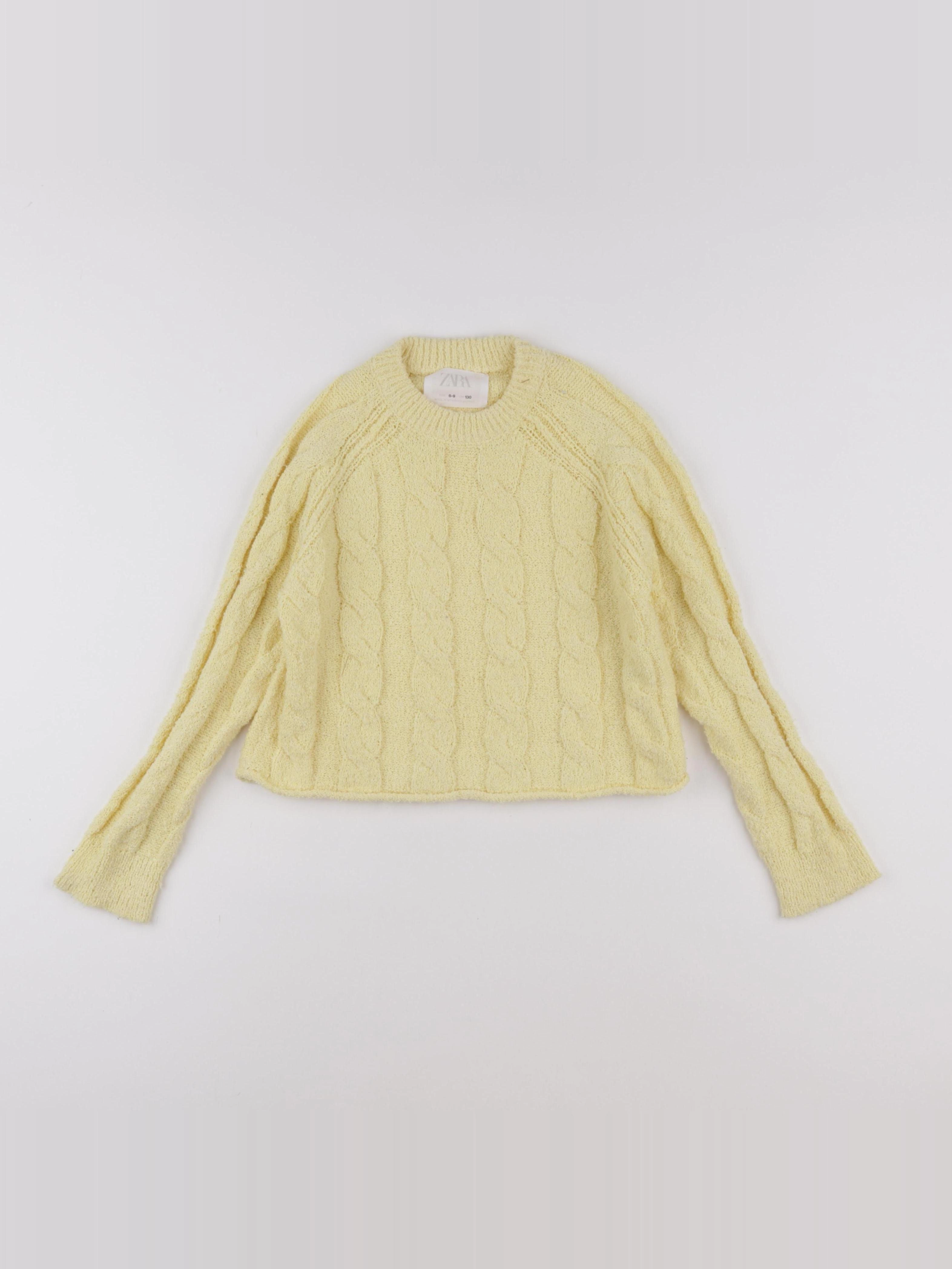Zara - pull jaune - 8/9 ans