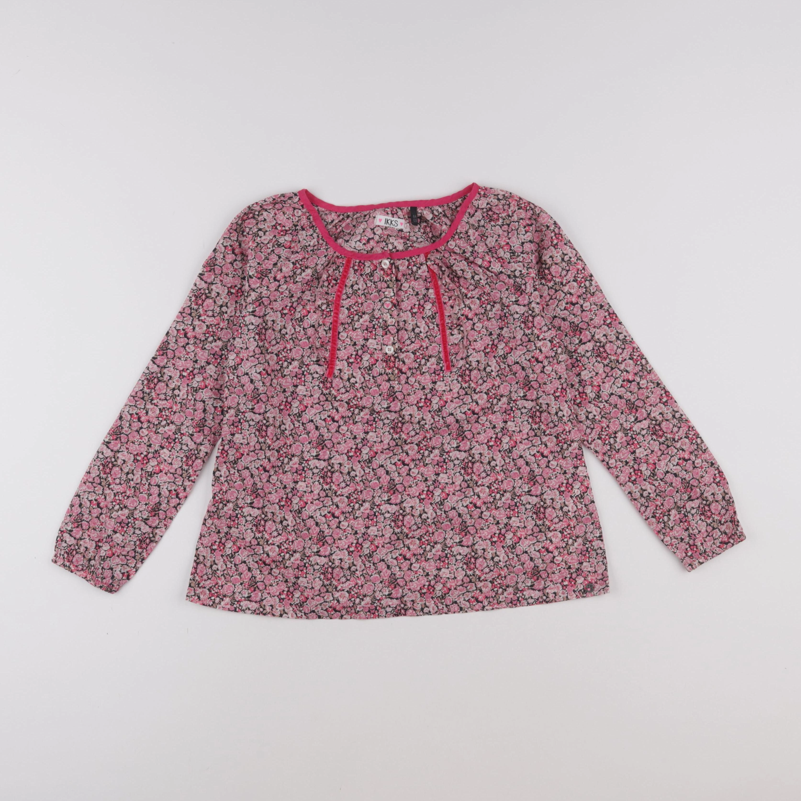 IKKS - blouse rose - 8 ans