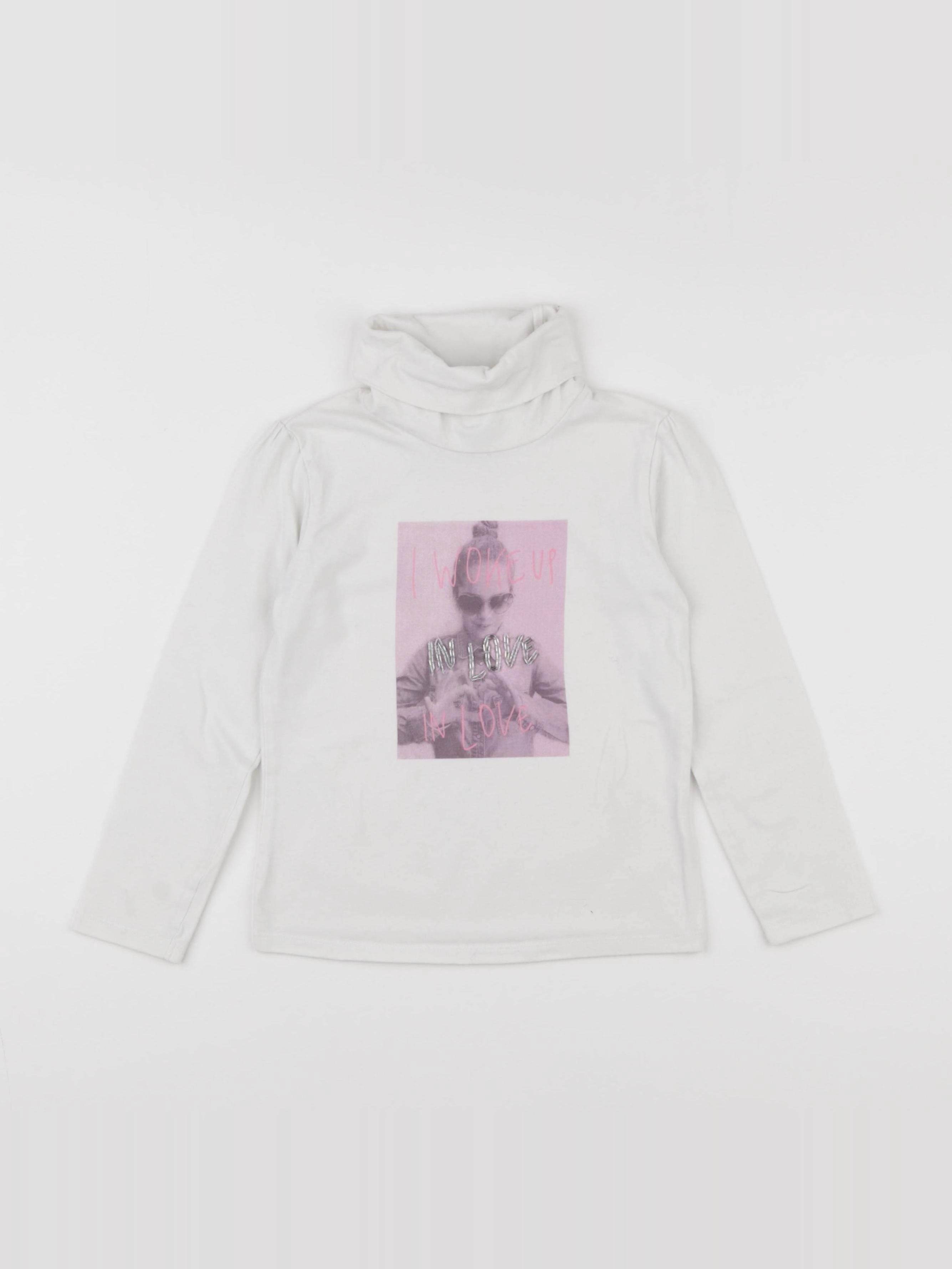 Tape à l'oeil - sous-pull blanc - 5 ans