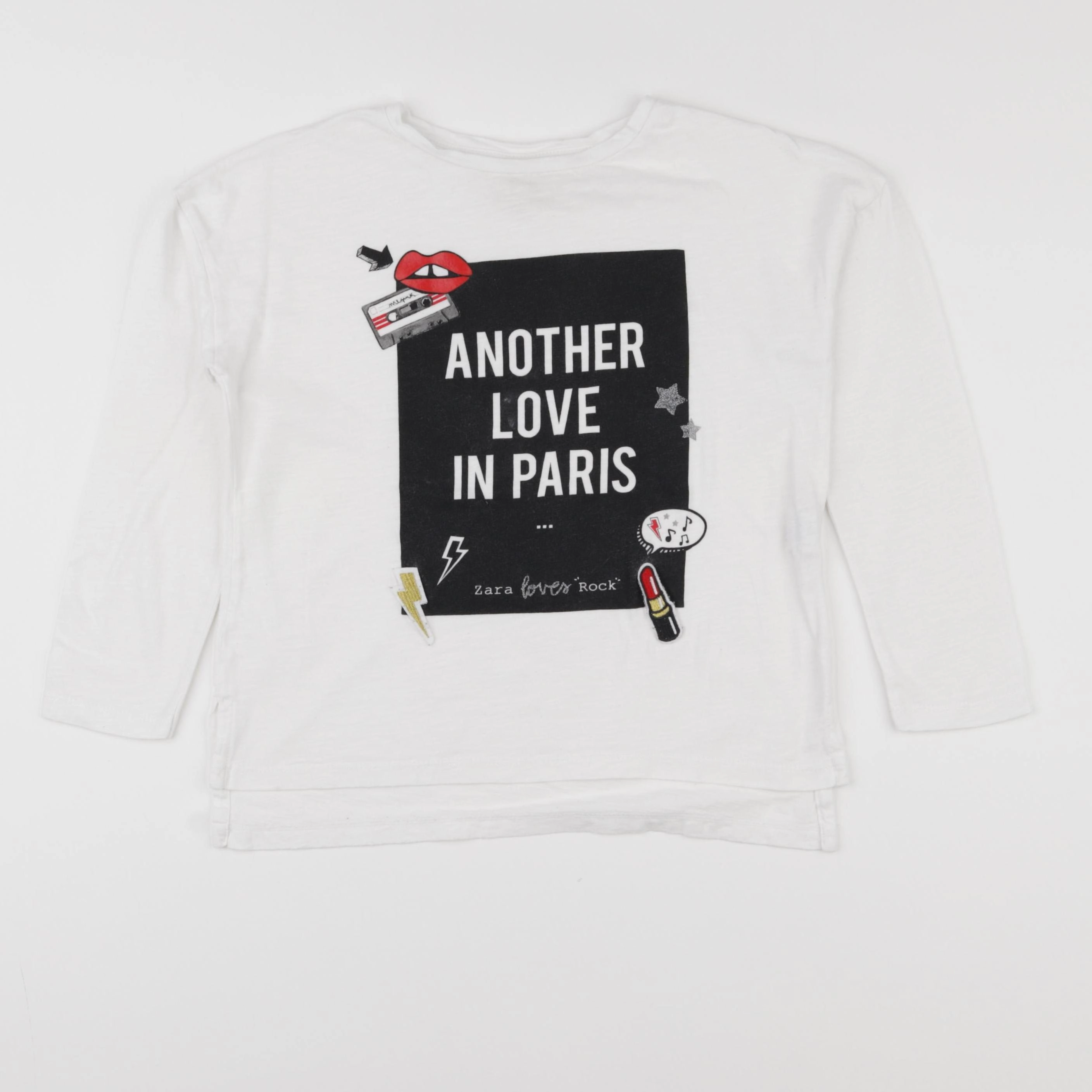 Zara - tee-shirt blanc - 7 ans
