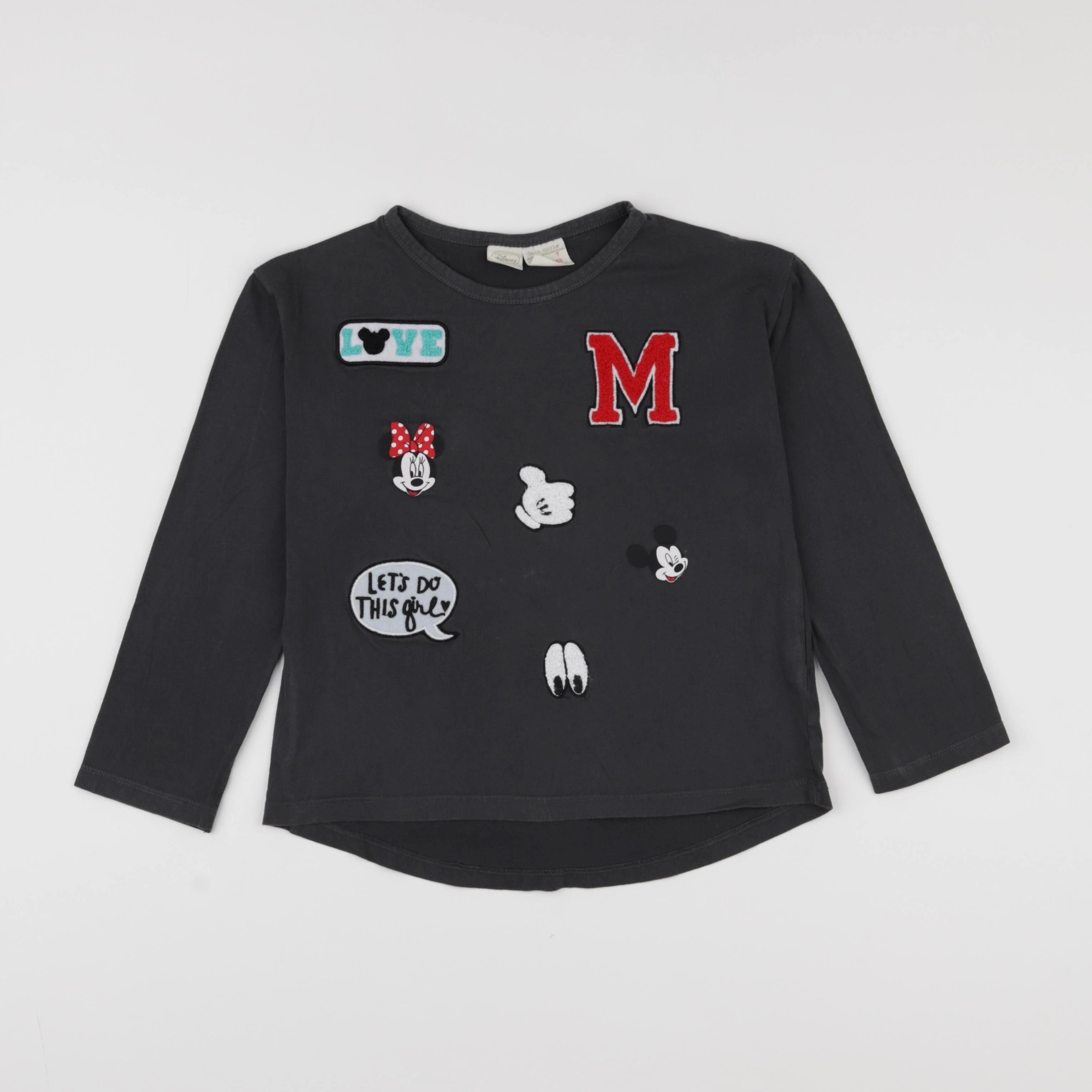 Zara - tee-shirt gris - 7 ans