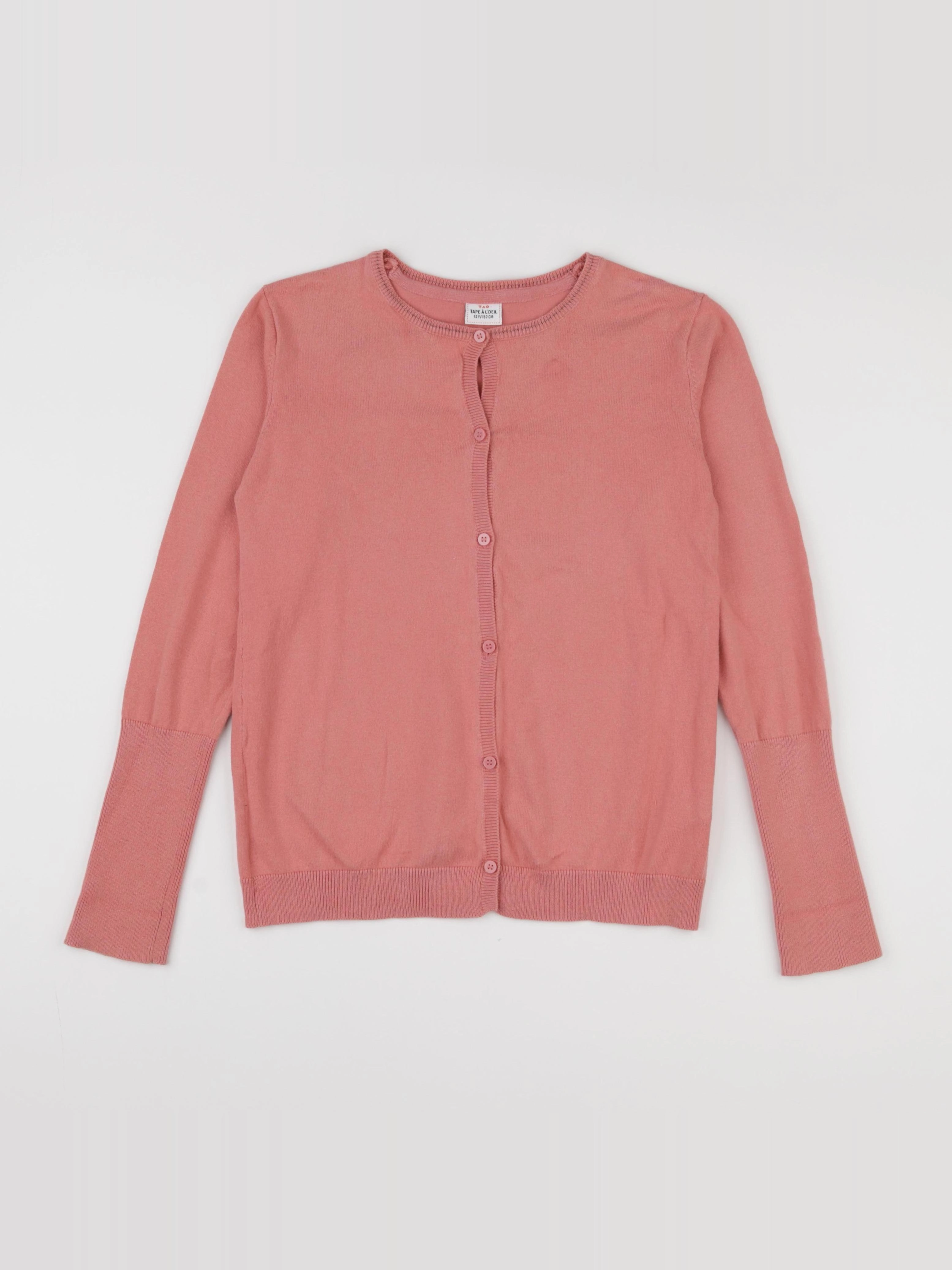 Tape à l'oeil - gilet rose - 12 ans