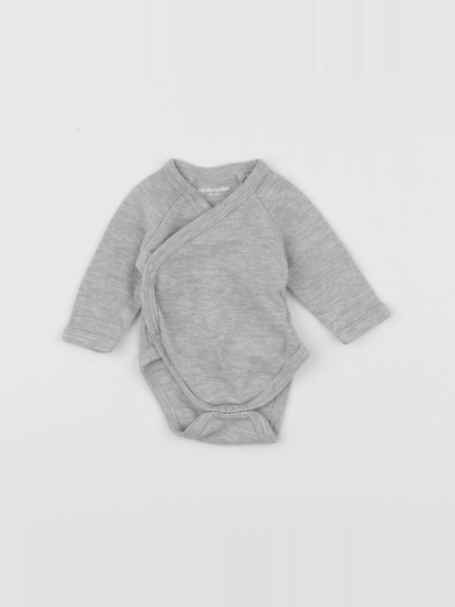 Vertbaudet - body gris - 0 mois