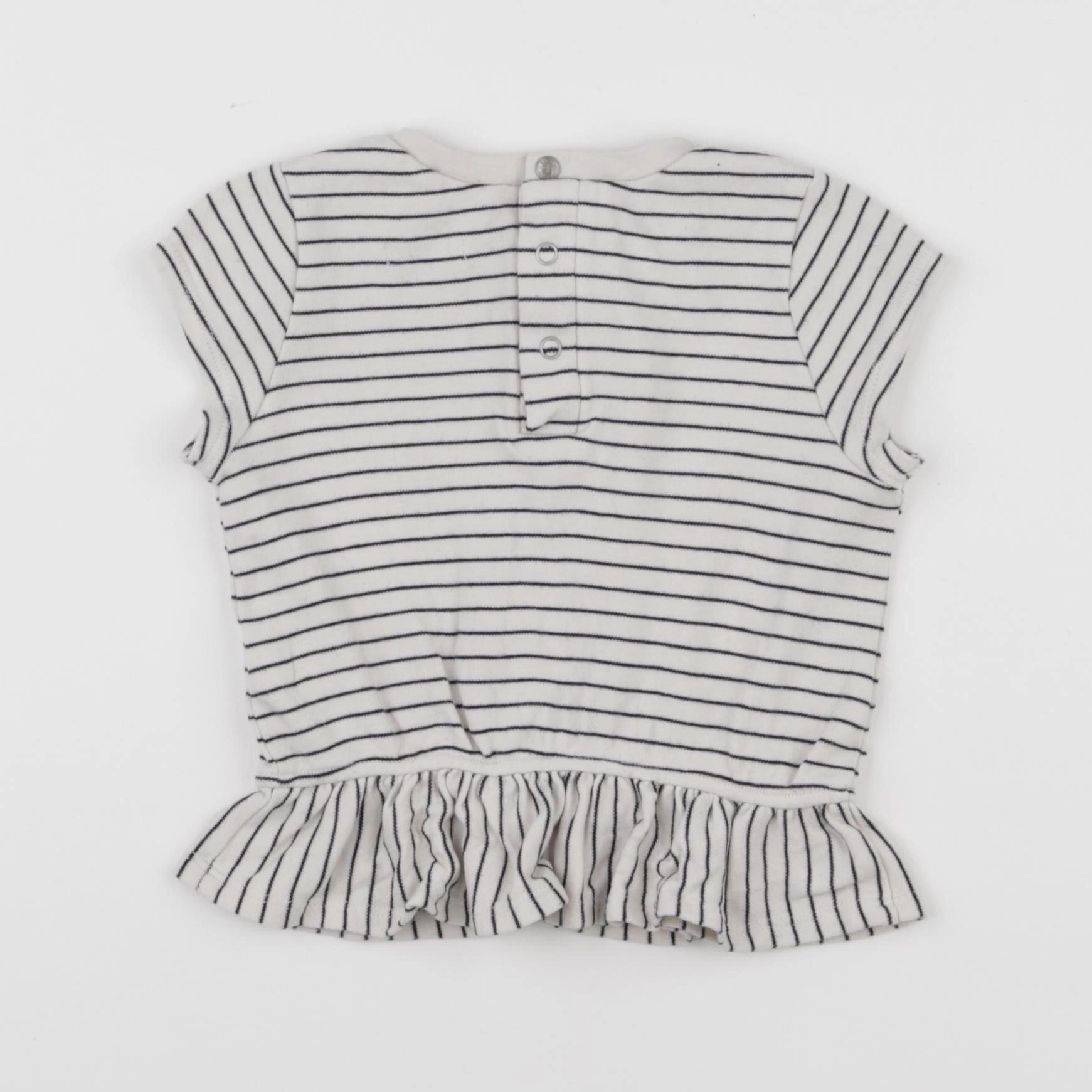 IKKS - tee-shirt blanc, bleu - 18 mois