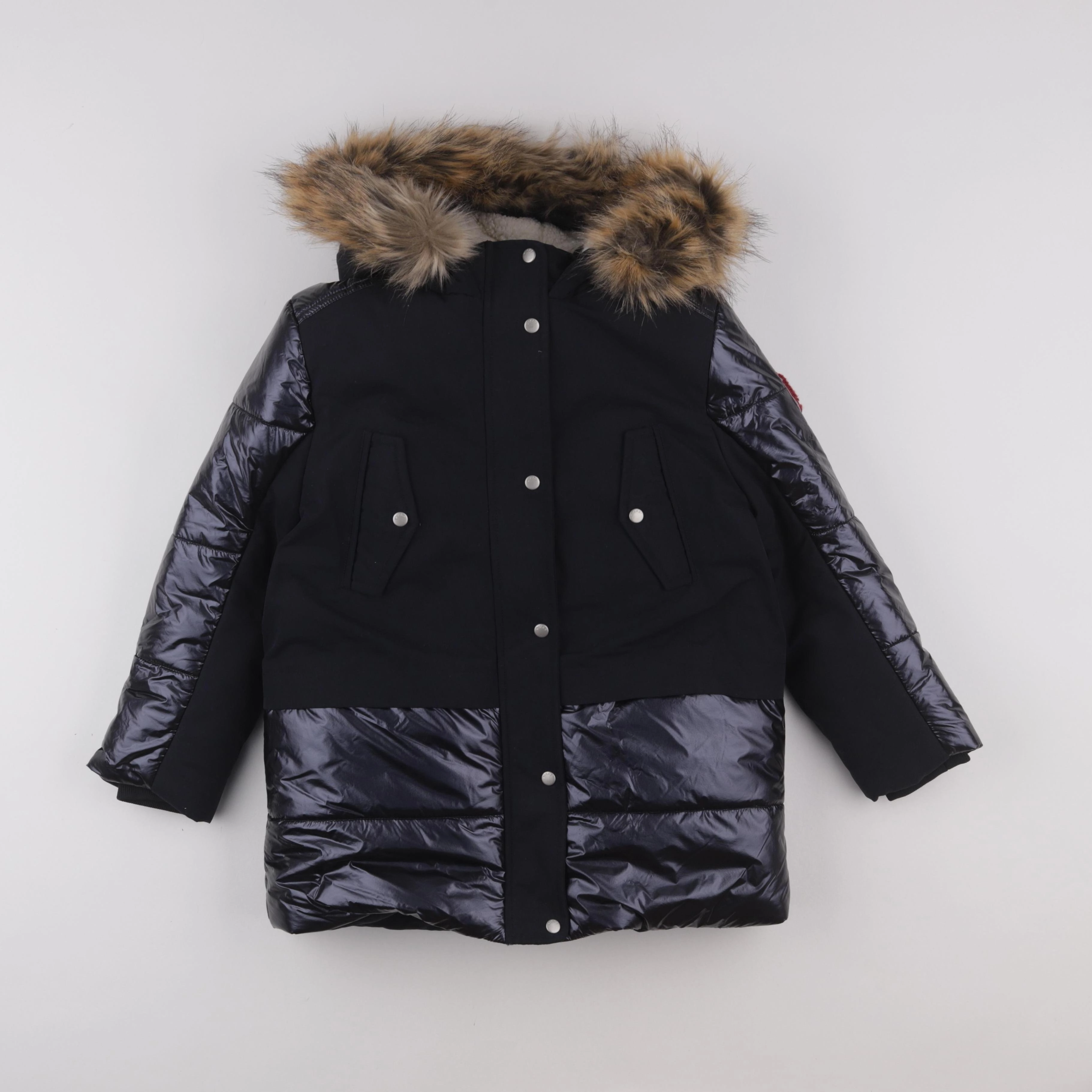 IKKS - manteau doublure amovible bleu - 8 ans